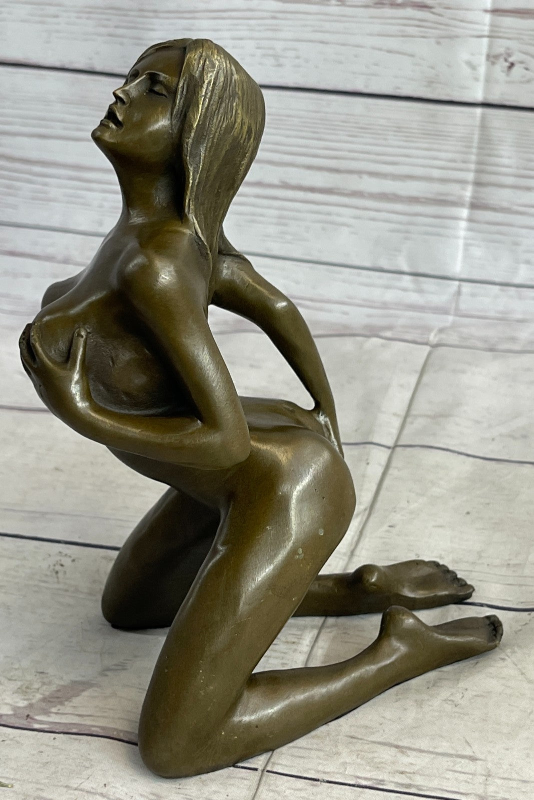 Nude Bronze Statue Sculpture Figure Young Girl Woman Erotic Sexual Art