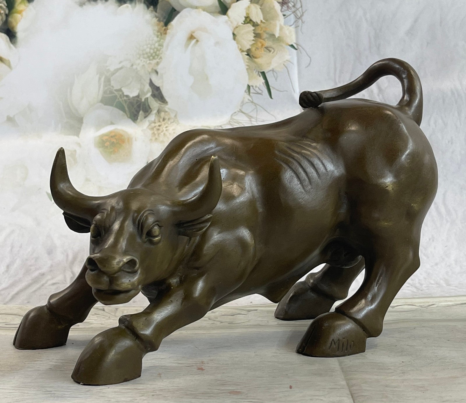 Brass Bull Statue, Spanish Bull Solid Brass, Vintage Brass Bull Figurine,  Decorative Bull Figurine