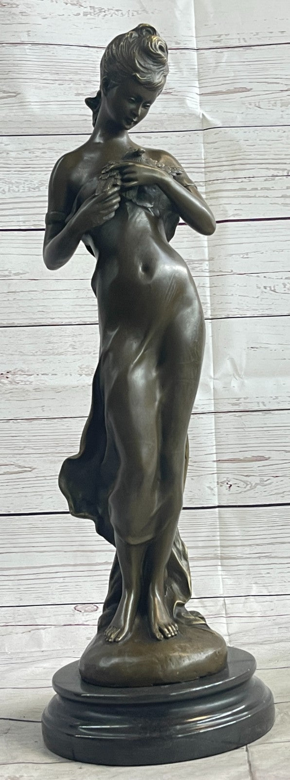 Hand Made Nude Female Bust by French Artist Jean Patoue Classic Artwor