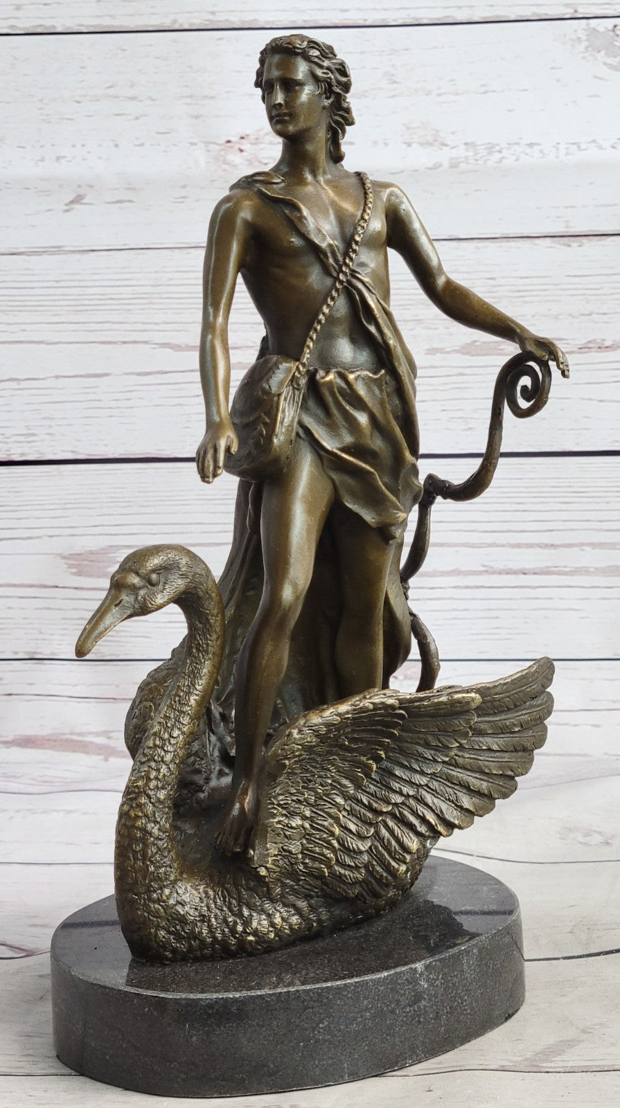 Greek Goddess of War and Wisdom Athena 12 Height Figurine in Bronze Finish