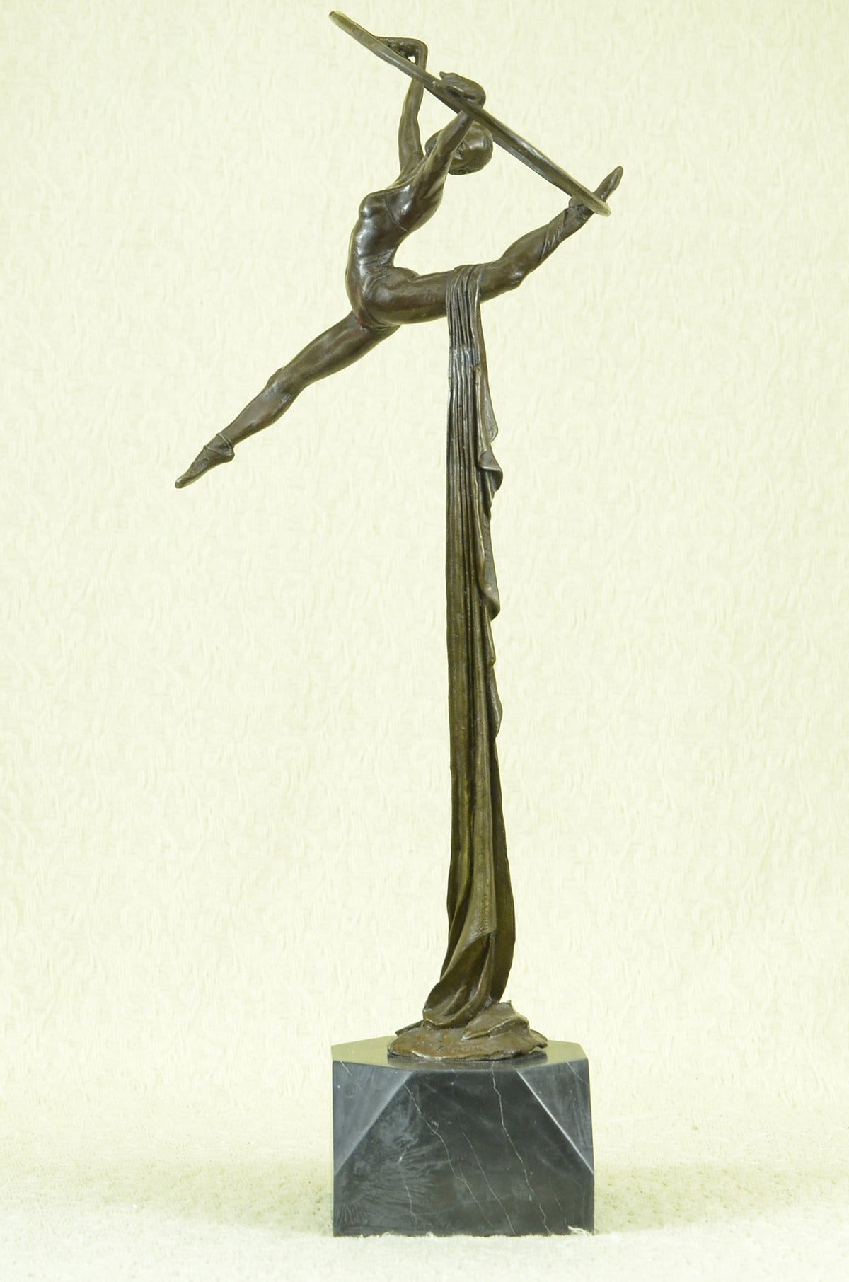 Handcrafted bronze sculpture SALE Contemporary , Pure Gymnast, Female  Abstract