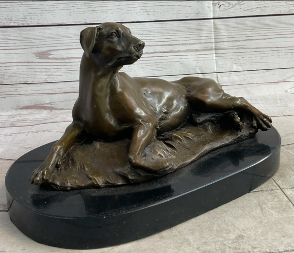 custom bronze dog sculpture