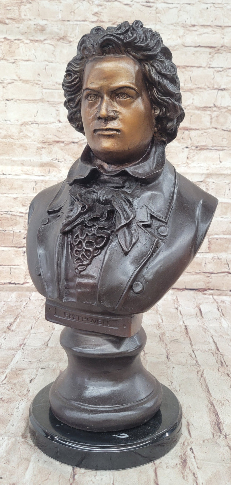 Beethoven Bronze Bust: Limited Edition Music Lover Sculpture Signed by