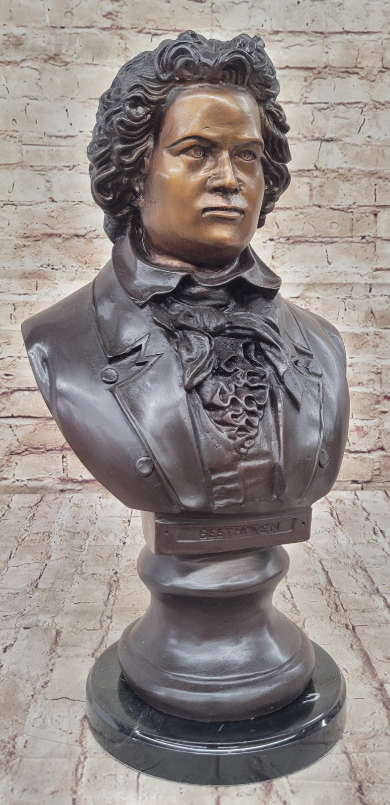 Beethoven Bronze Bust: Limited Edition Music Lover Sculpture Signed by