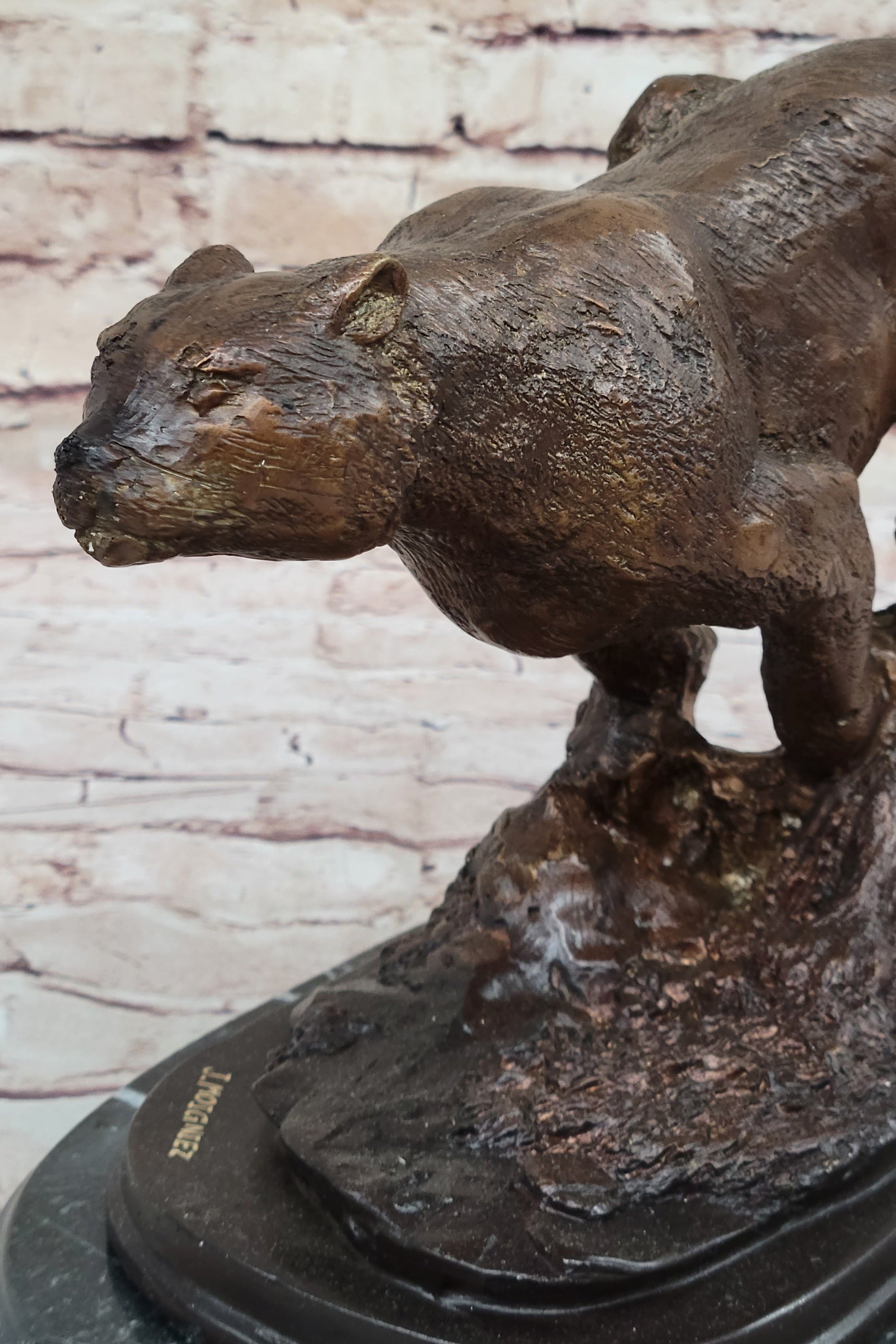  Puma Jaguar Wildlife Cheetah Bronze Sculpture Statue