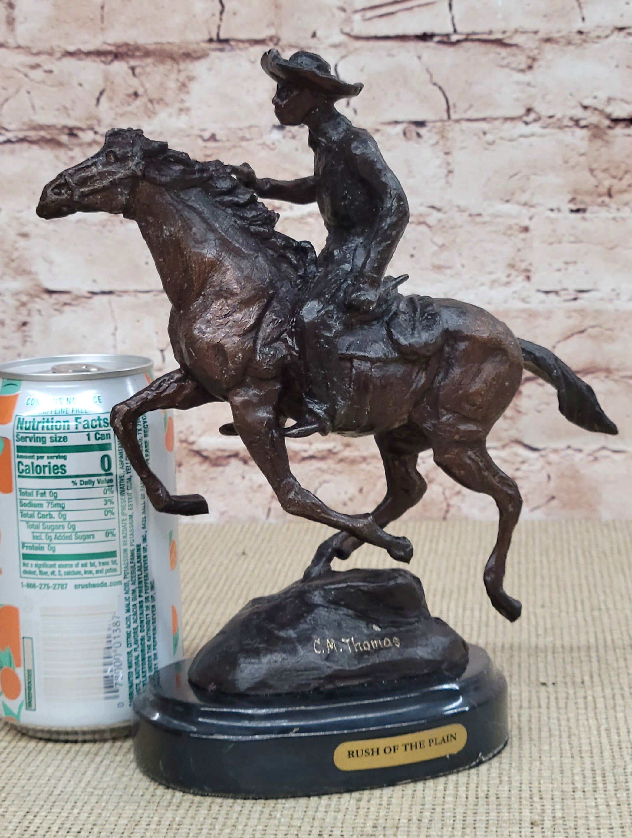 Handcrafted bronze sculpture SALE Horse Riding Man Trooper Frederic Remington