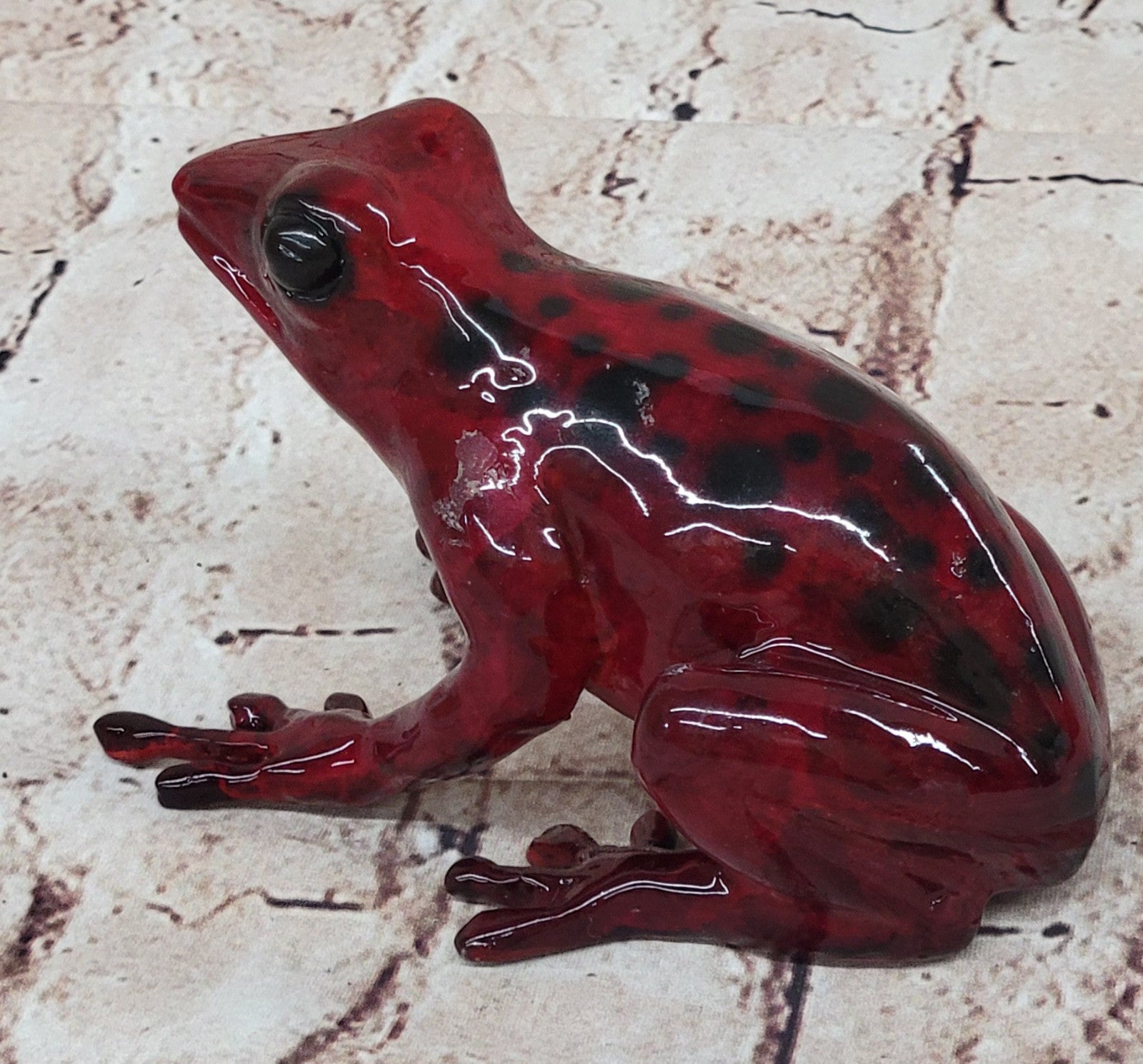 Hand Made Vienna Bronze Frog Statue: Signed Limited Edition Collectible Sculpture