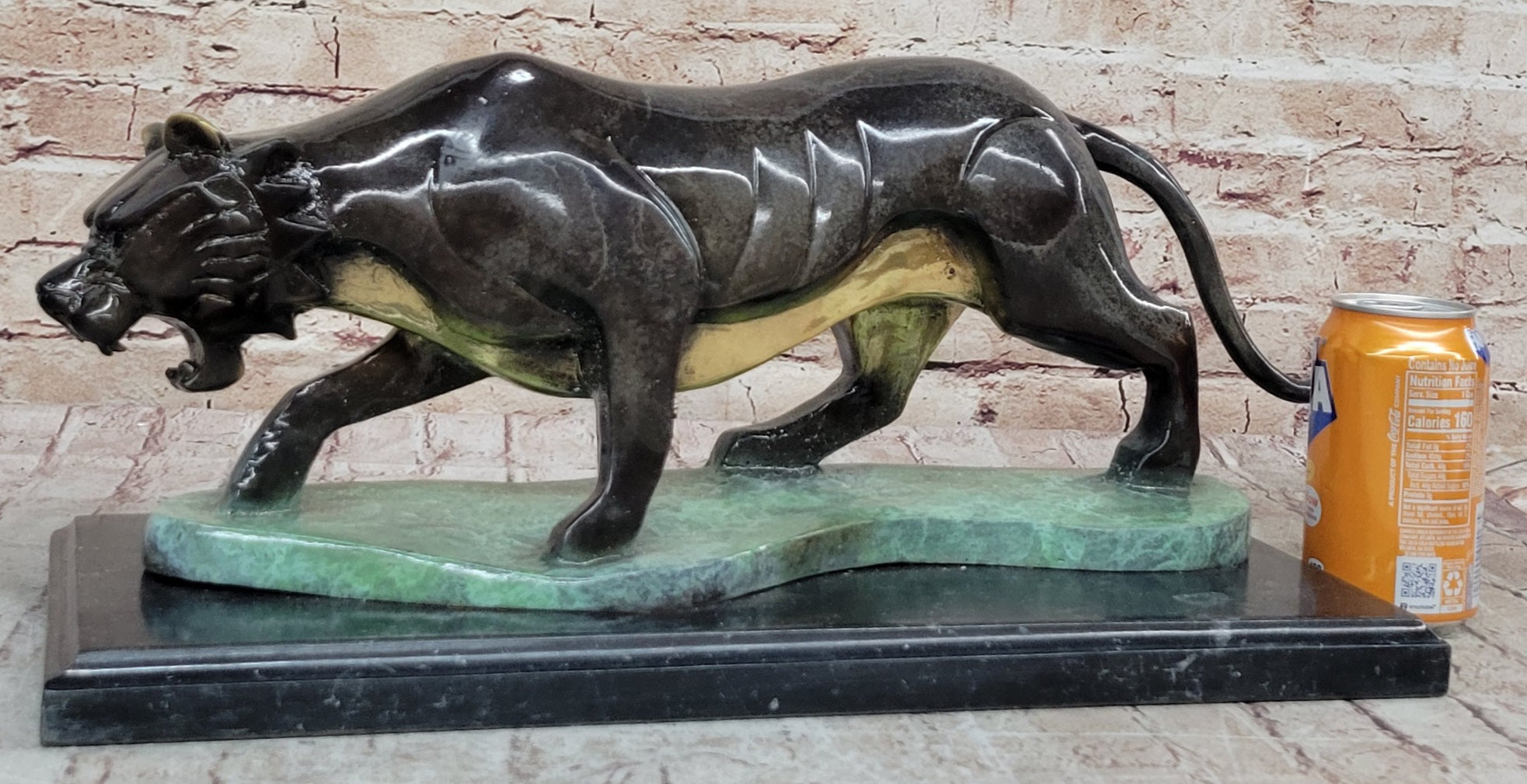 Special Patina Wildlife Animal Bronze Sculpture by Mogniez French Artist Figure