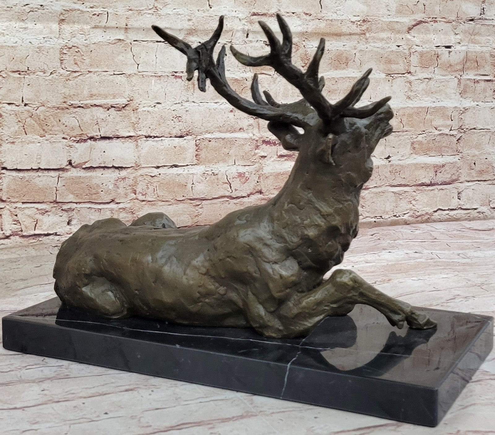 Miguel Lopez (Milo) Wildlife Bronze Statue: Home Office Decor, Animal Figurine