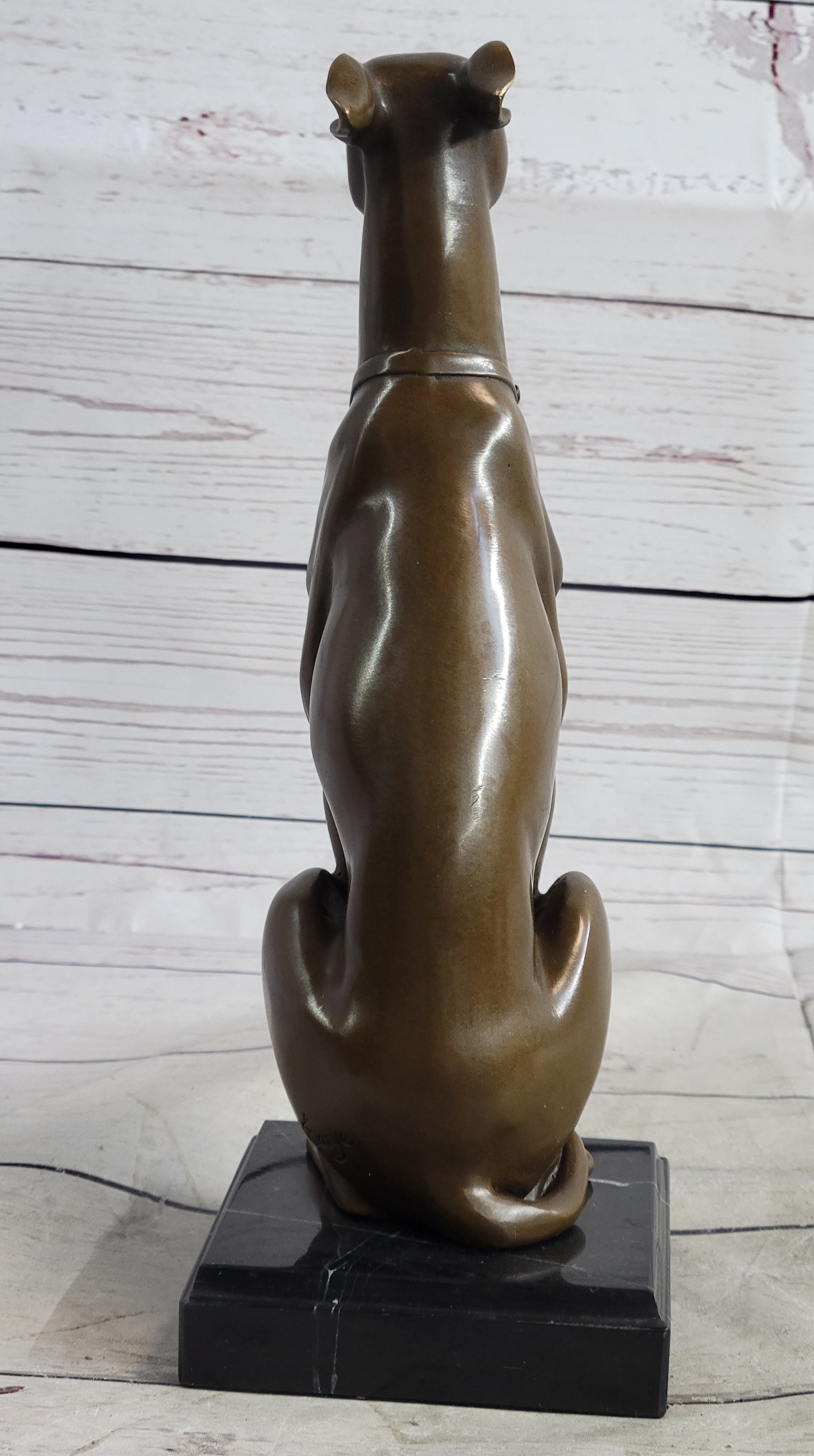 Greyhound Bronze French Artist Baryet Bronze Greyhound Sculpture Figurine Figure