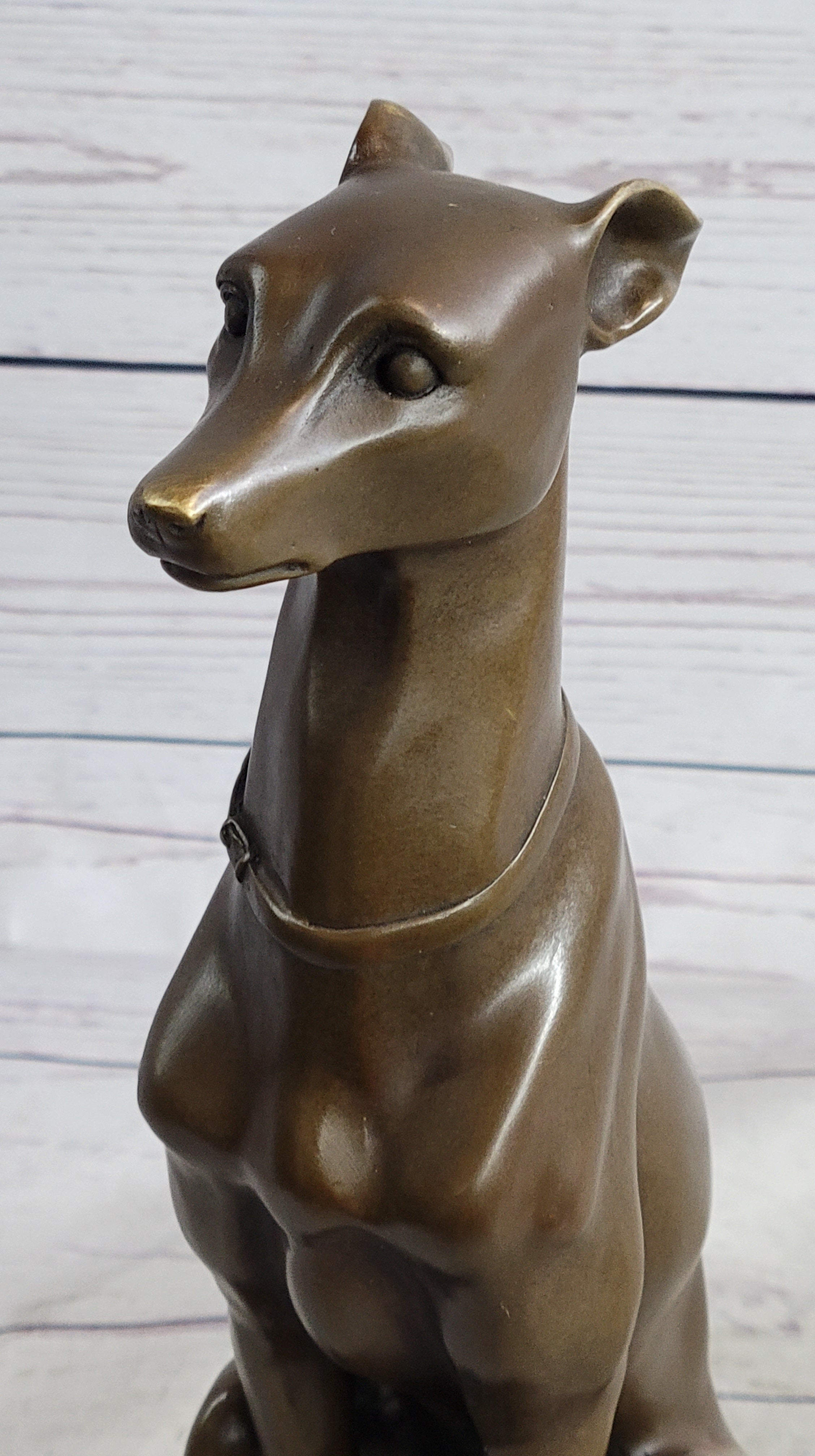 Greyhound Bronze French Artist Baryet Bronze Greyhound Sculpture Figurine Figure