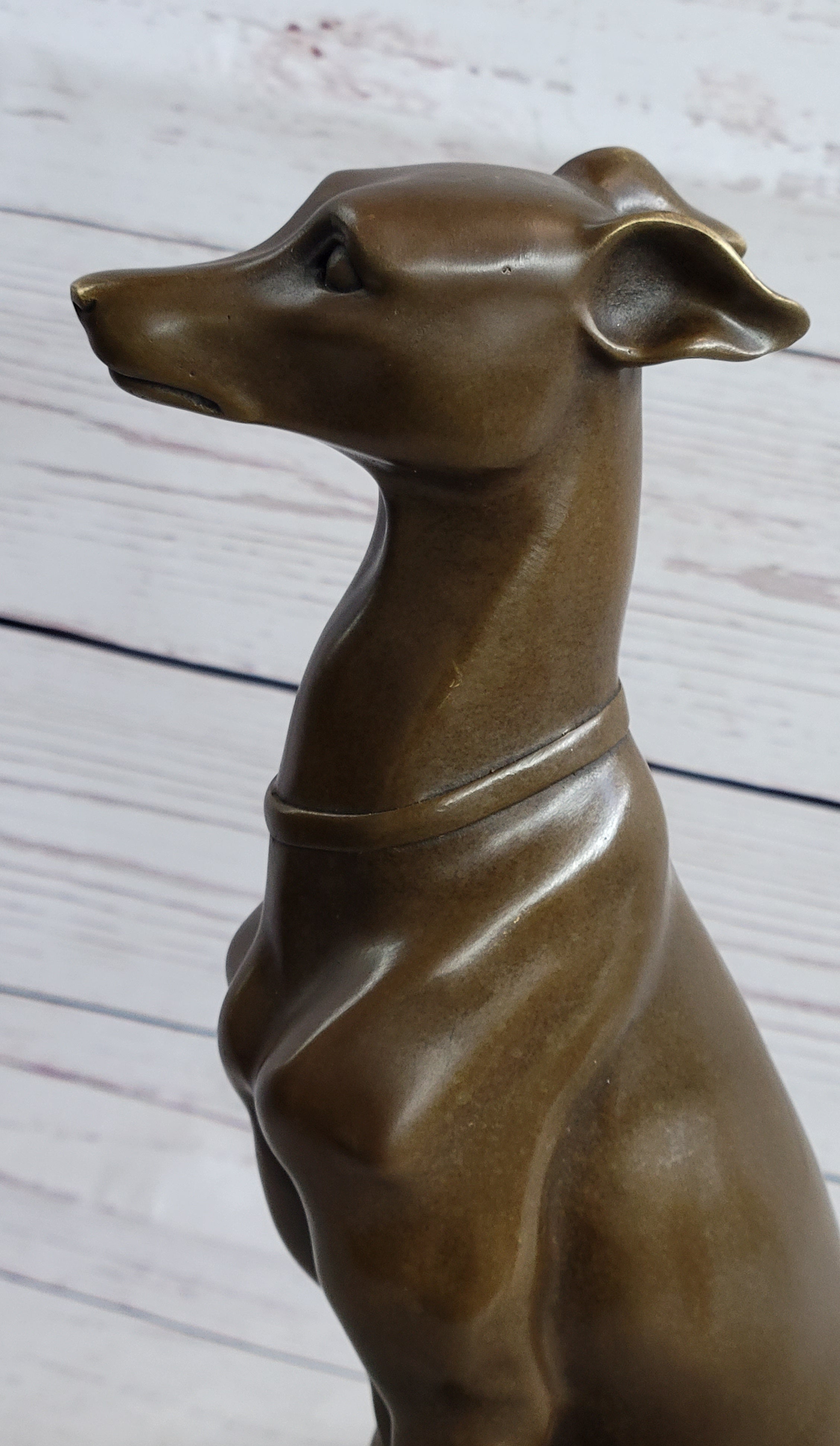 Greyhound Bronze French Artist Baryet Bronze Greyhound Sculpture Figurine Figure