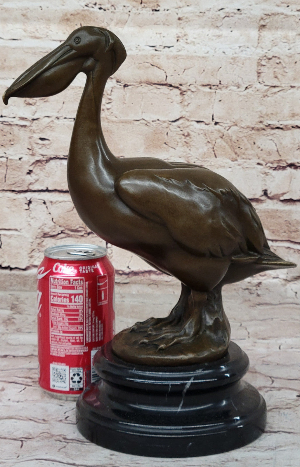 Collector Edition Stork Bird Bronze Sculpture by Milo: Handcrafted Artwork