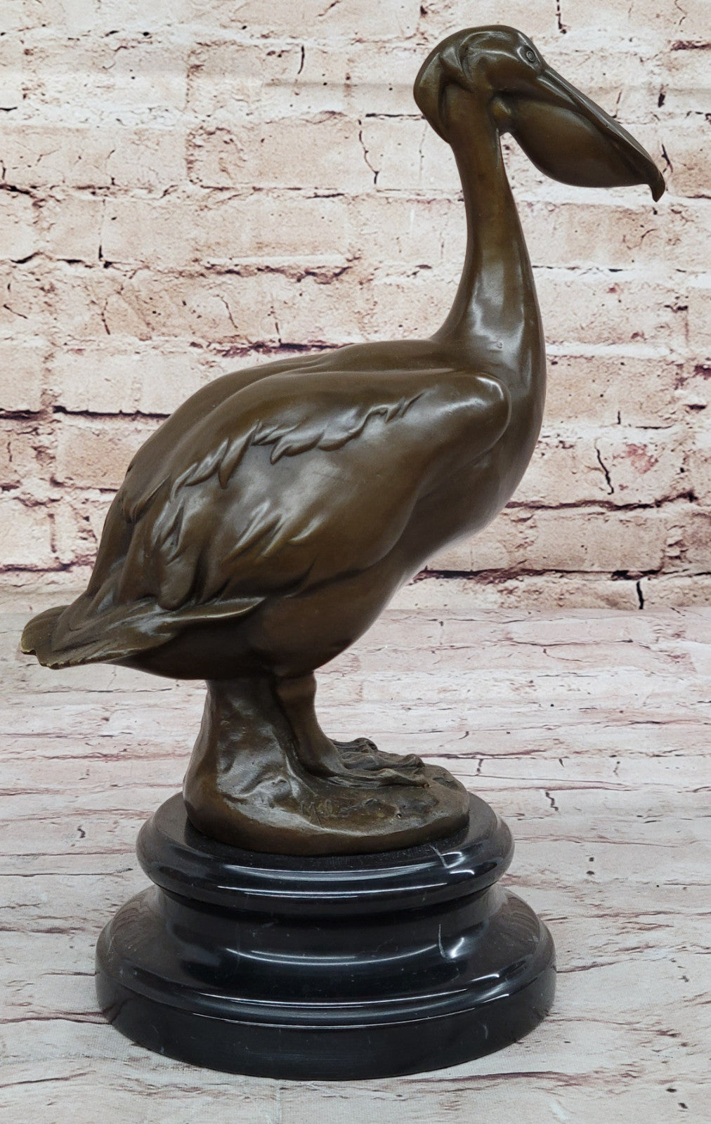 Collector Edition Stork Bird Bronze Sculpture by Milo: Handcrafted Artwork