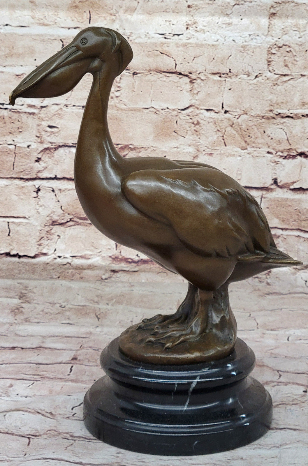 Collector Edition Stork Bird Bronze Sculpture by Milo: Handcrafted Artwork