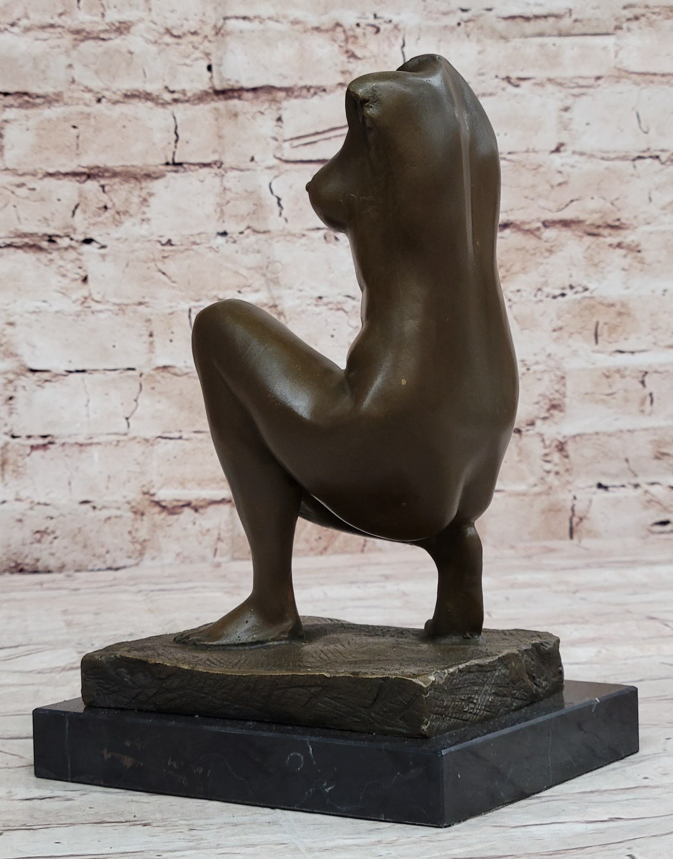 Torso Nude Sexy Female Figurine Art Milo Handcrafted Bronze Sculpture Figure