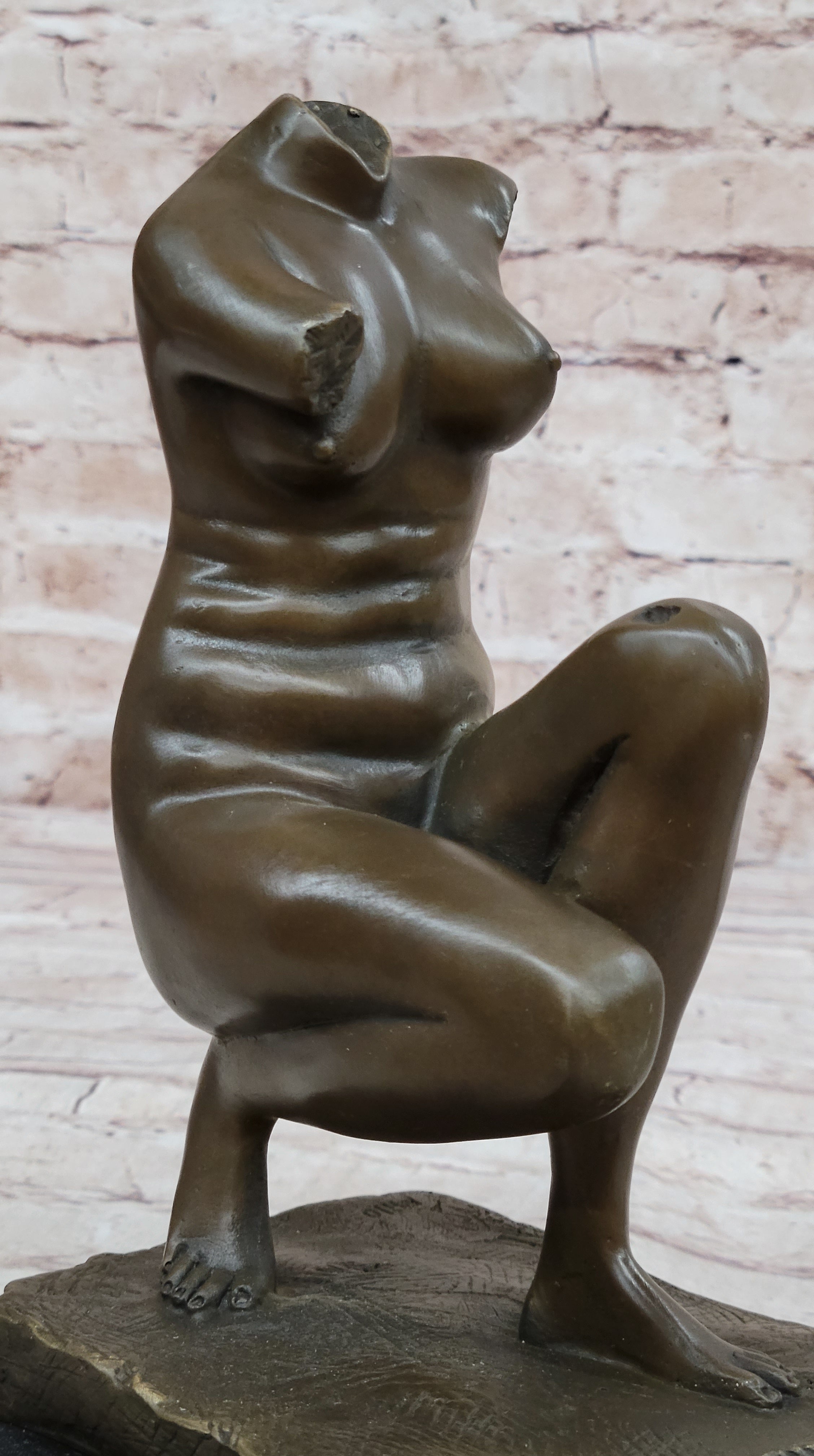 Torso Nude Sexy Female Figurine Art Milo Handcrafted Bronze Sculpture Figure