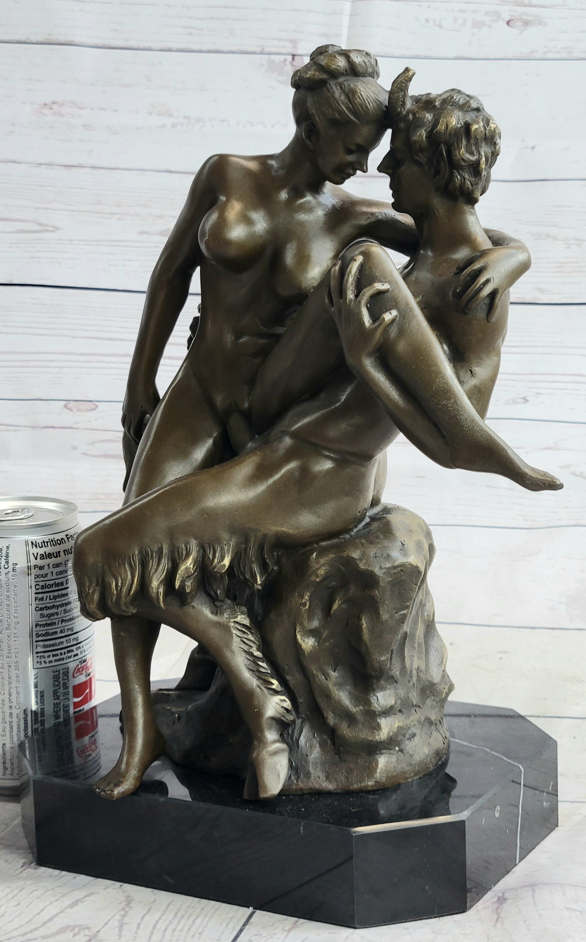 Risque Devil Woman Mavchi Erotic Bronze Nude Satyr Nymph Sale Vintage Original