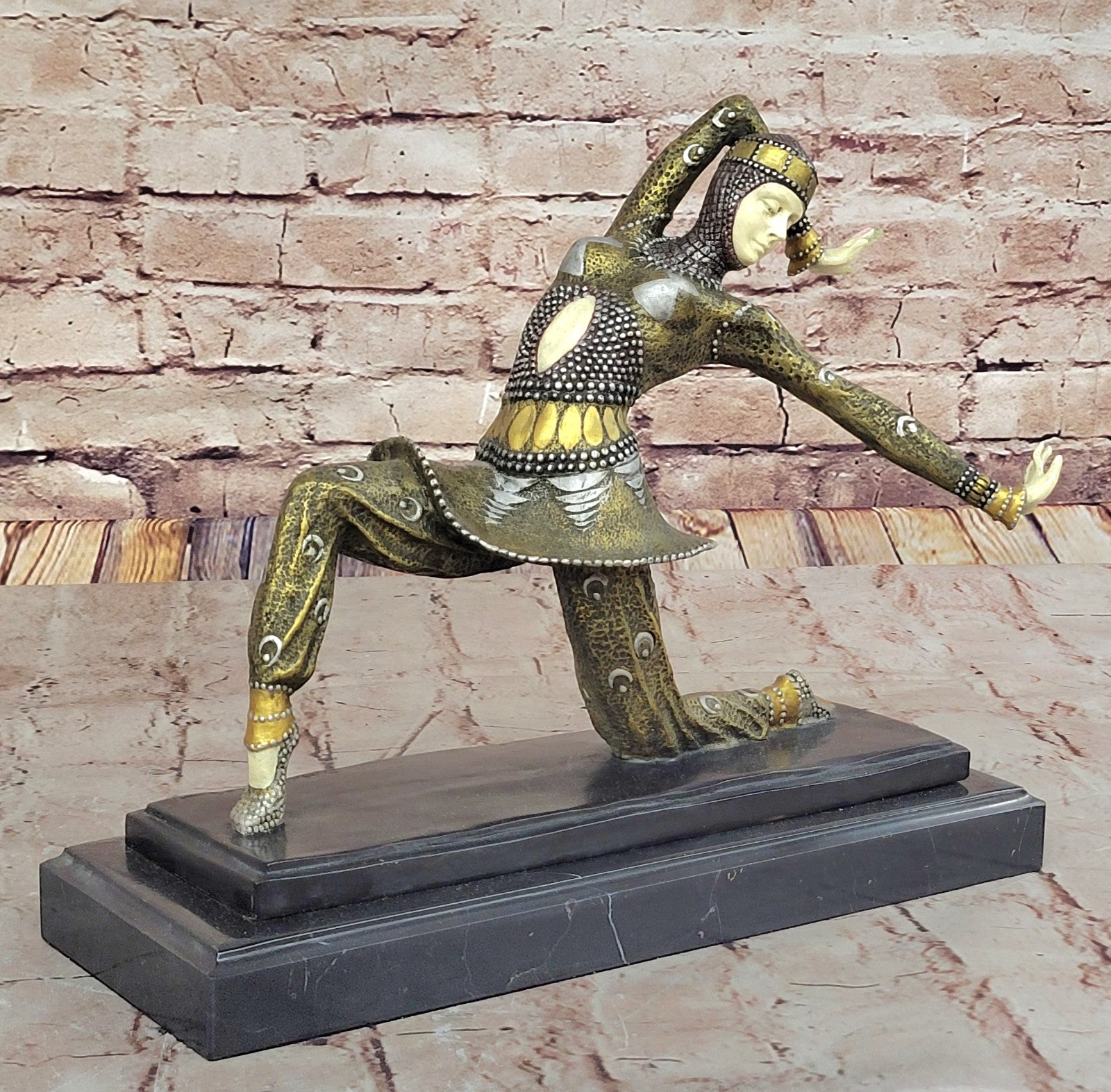 Chiparus Cabaret Style Bronze Dancer Statue - Elegant Art Deco Collectible Gift