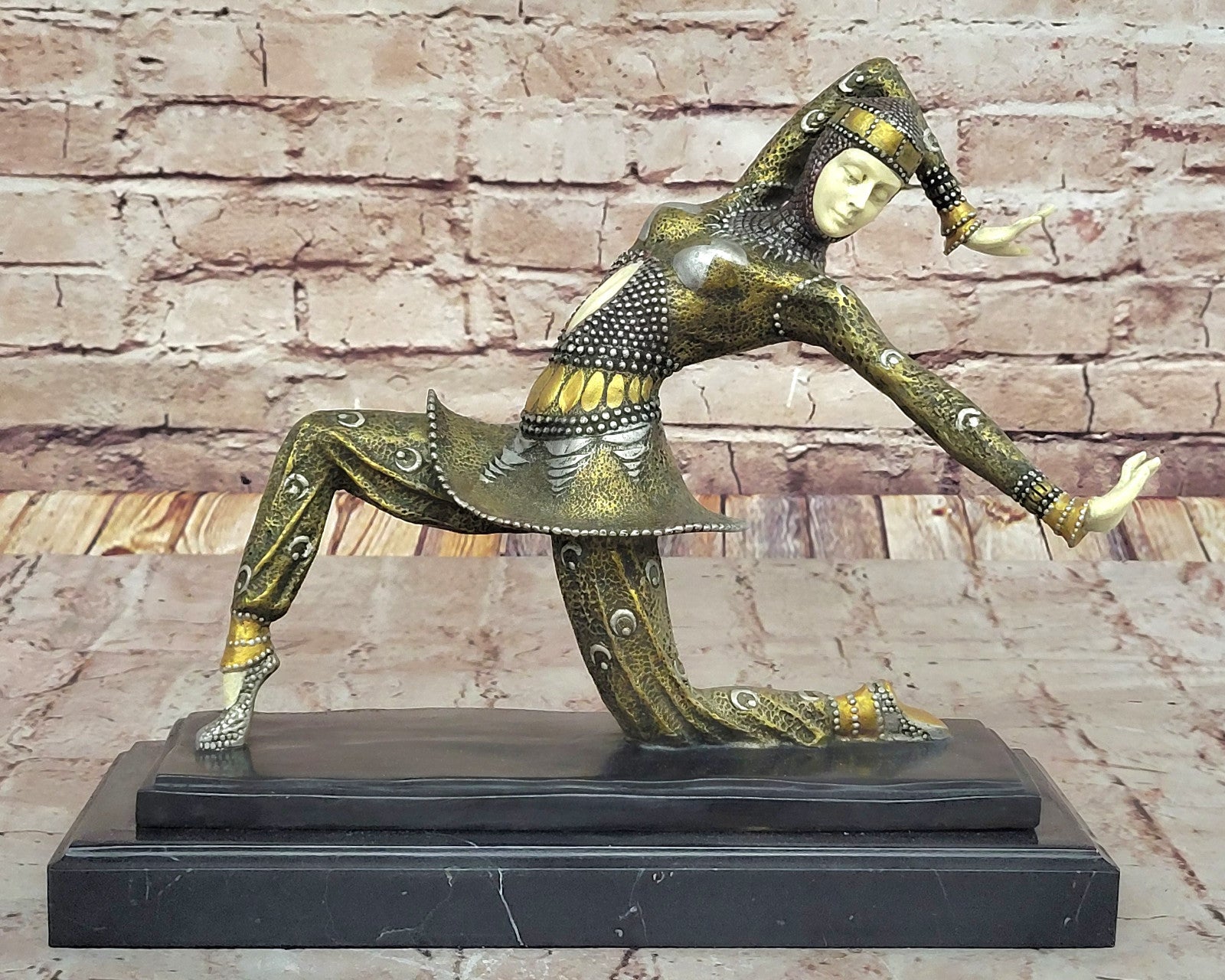 Chiparus Cabaret Style Bronze Dancer Statue - Elegant Art Deco Collectible Gift