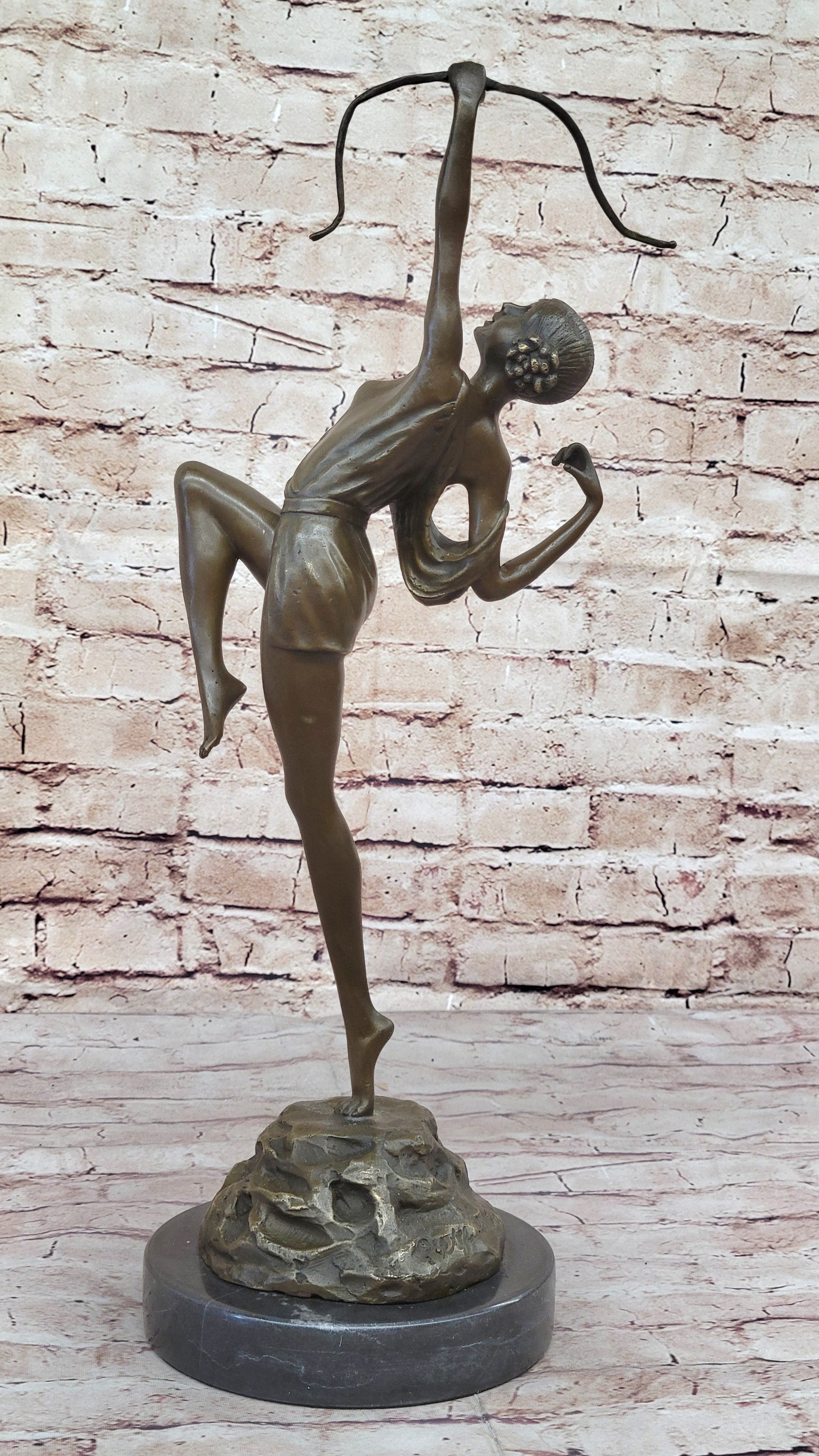 DIANNE HUNTER BY FAGUAYS BRONZE STATUE HOT CAST HOME DECOR FIGURINE SCULPTURE