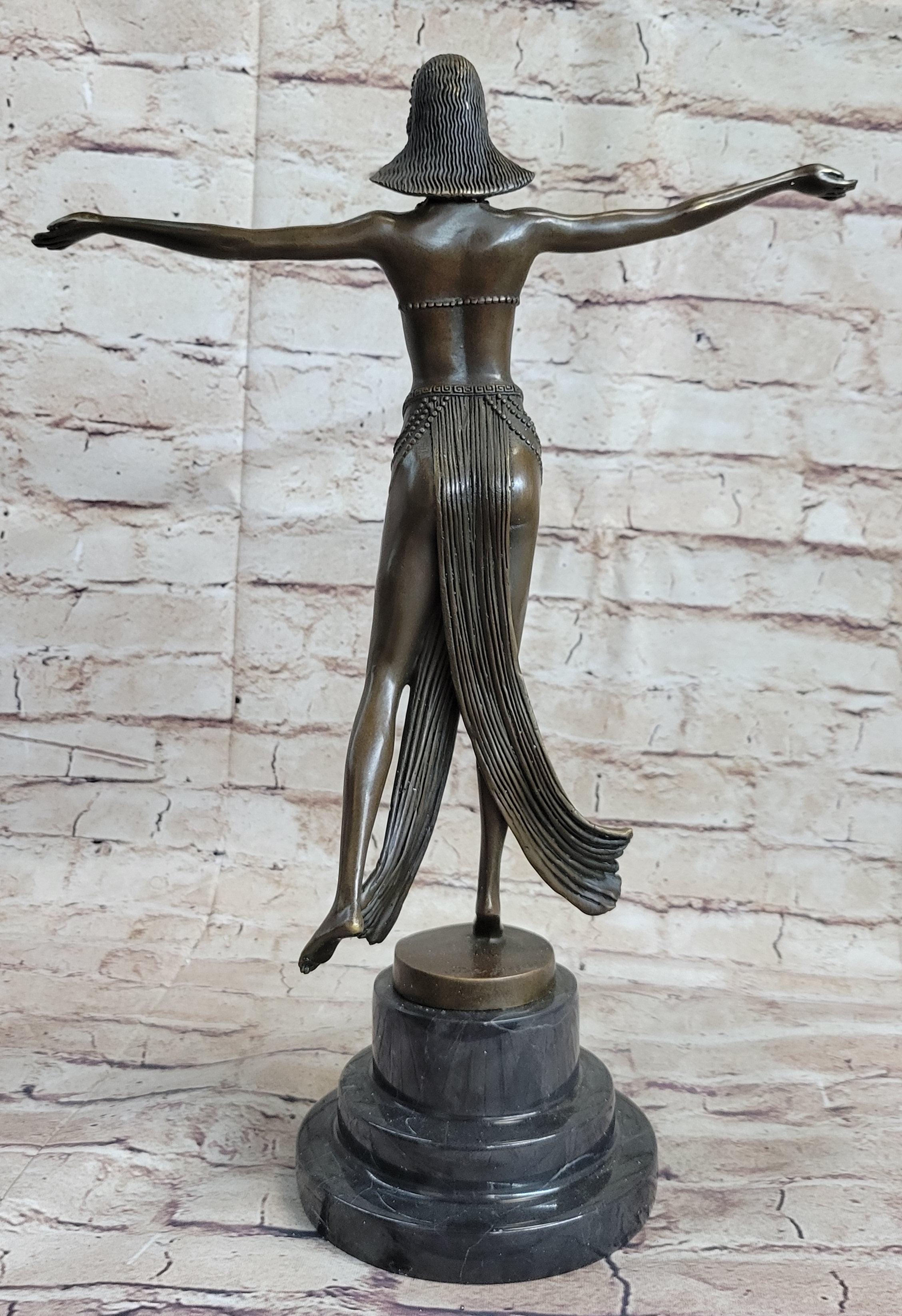 Bronze Sculpture Classic Dancer Bronze Artwork Museum Quality by Descomps