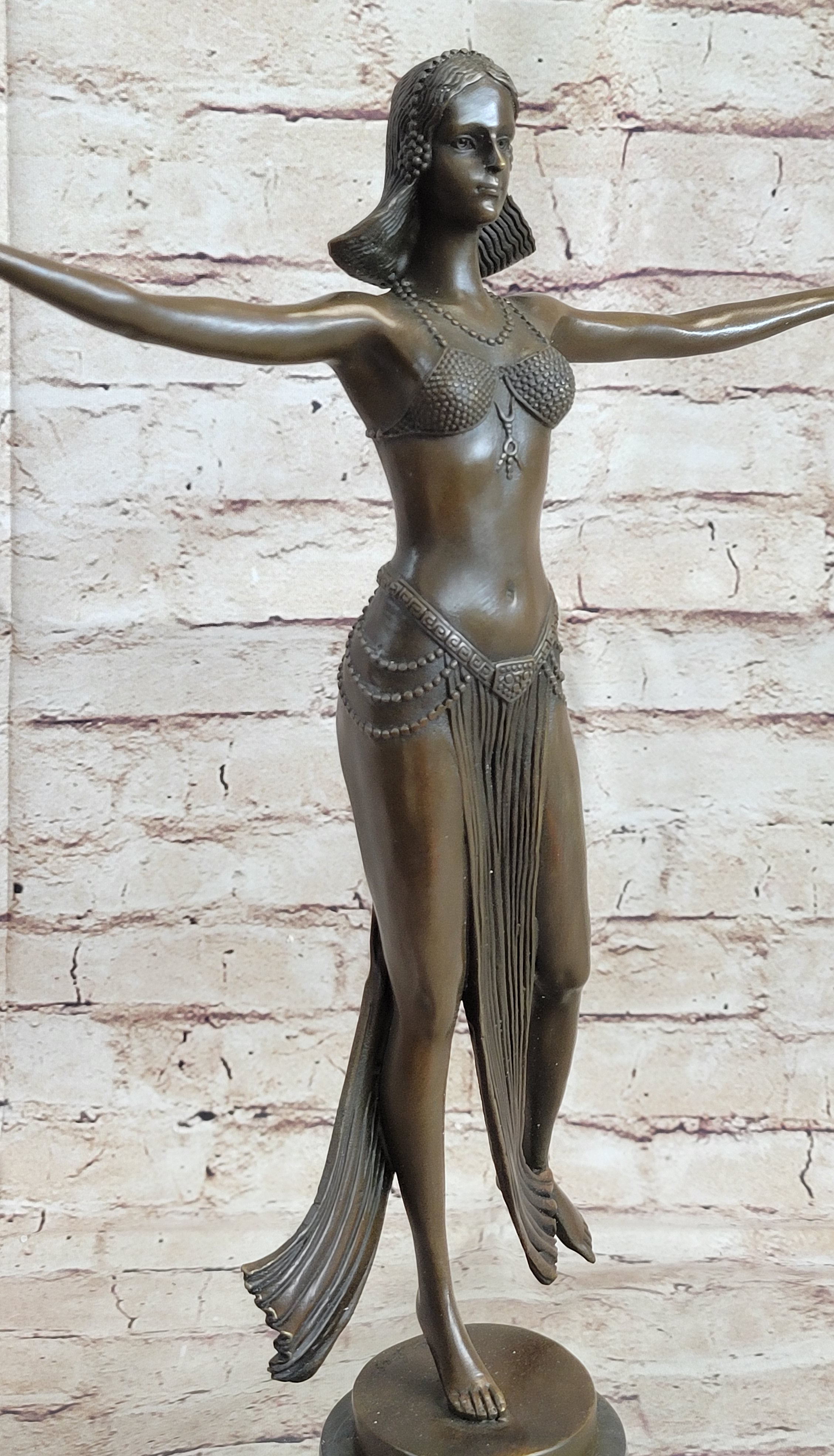 Bronze Sculpture Classic Dancer Bronze Artwork Museum Quality by Descomps