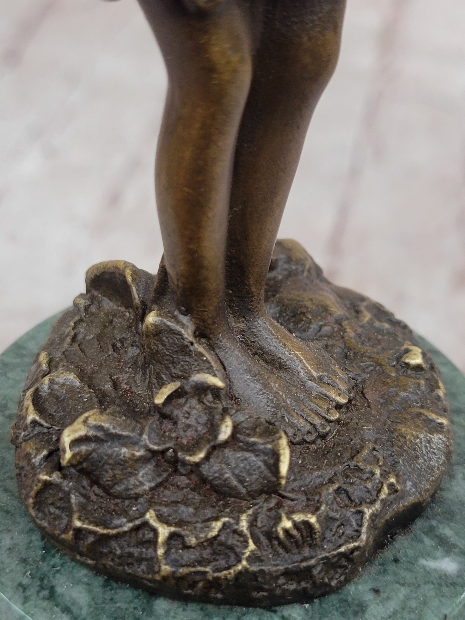 Butterfly Angel Little Girl Vintage Bronze Signed Original Miguel Lopez Sculpture