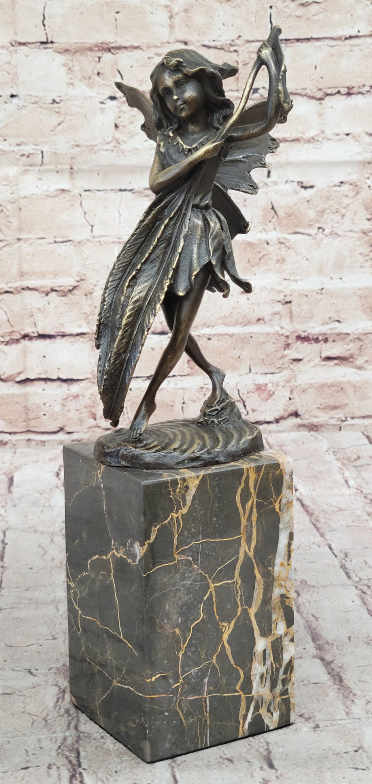 Original Miguel Lopez Bronze Sculpture: Fairy Angel Collector Edition Figurine