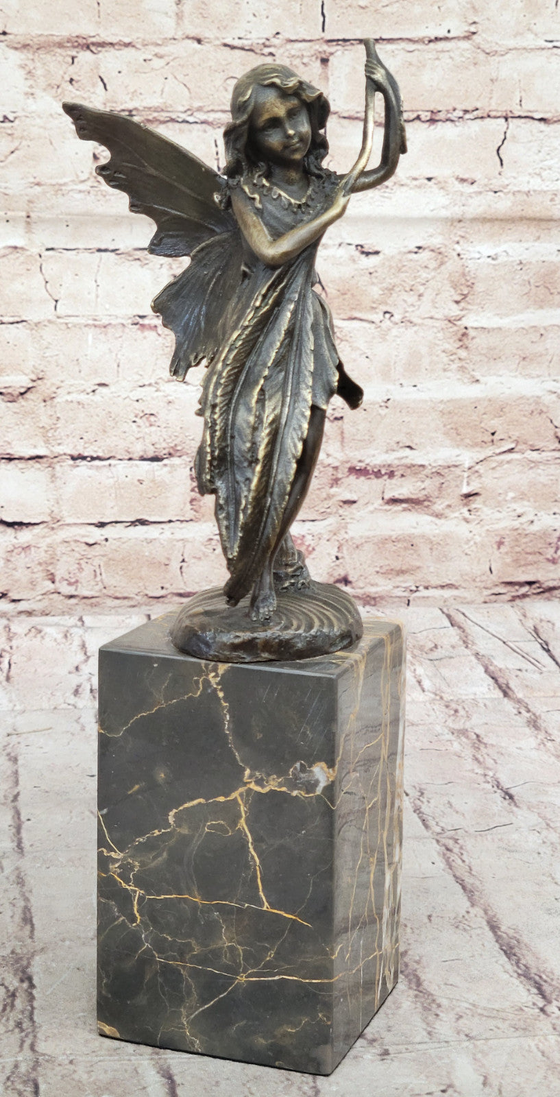 Original Miguel Lopez Bronze Sculpture: Fairy Angel Collector Edition Figurine