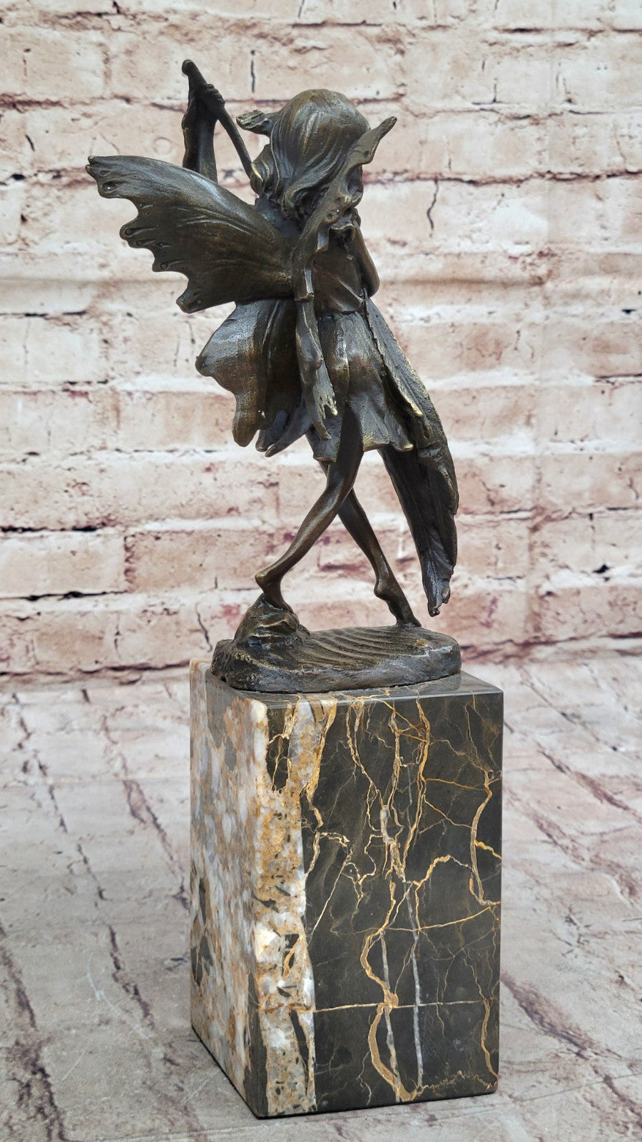 Original Miguel Lopez Bronze Sculpture: Fairy Angel Collector Edition Figurine