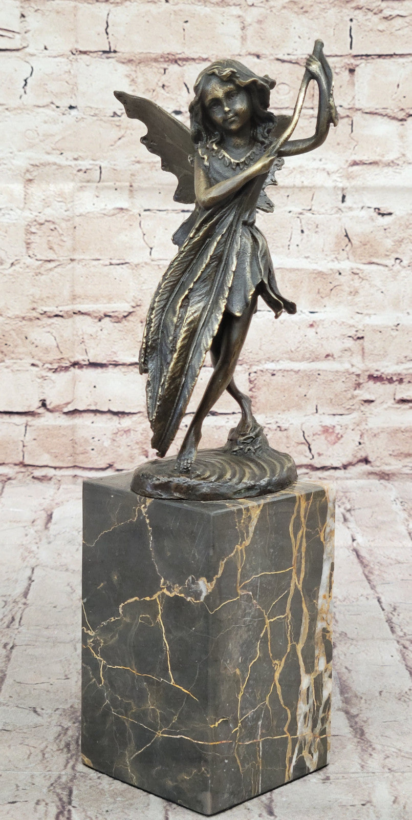 Original Miguel Lopez Bronze Sculpture: Fairy Angel Collector Edition Figurine