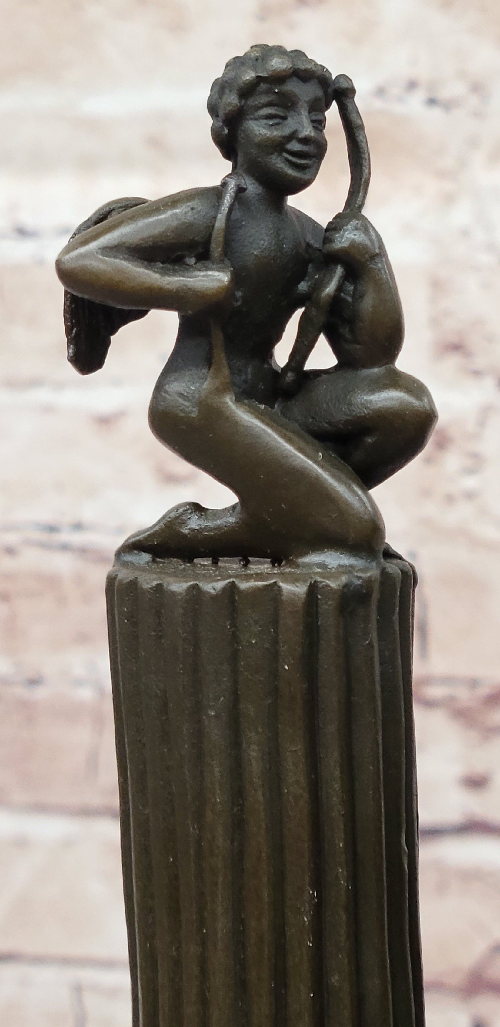 Bronze figurine Erotica Female Nude sculpture Girl Bondage bdsm vagina sm gift
