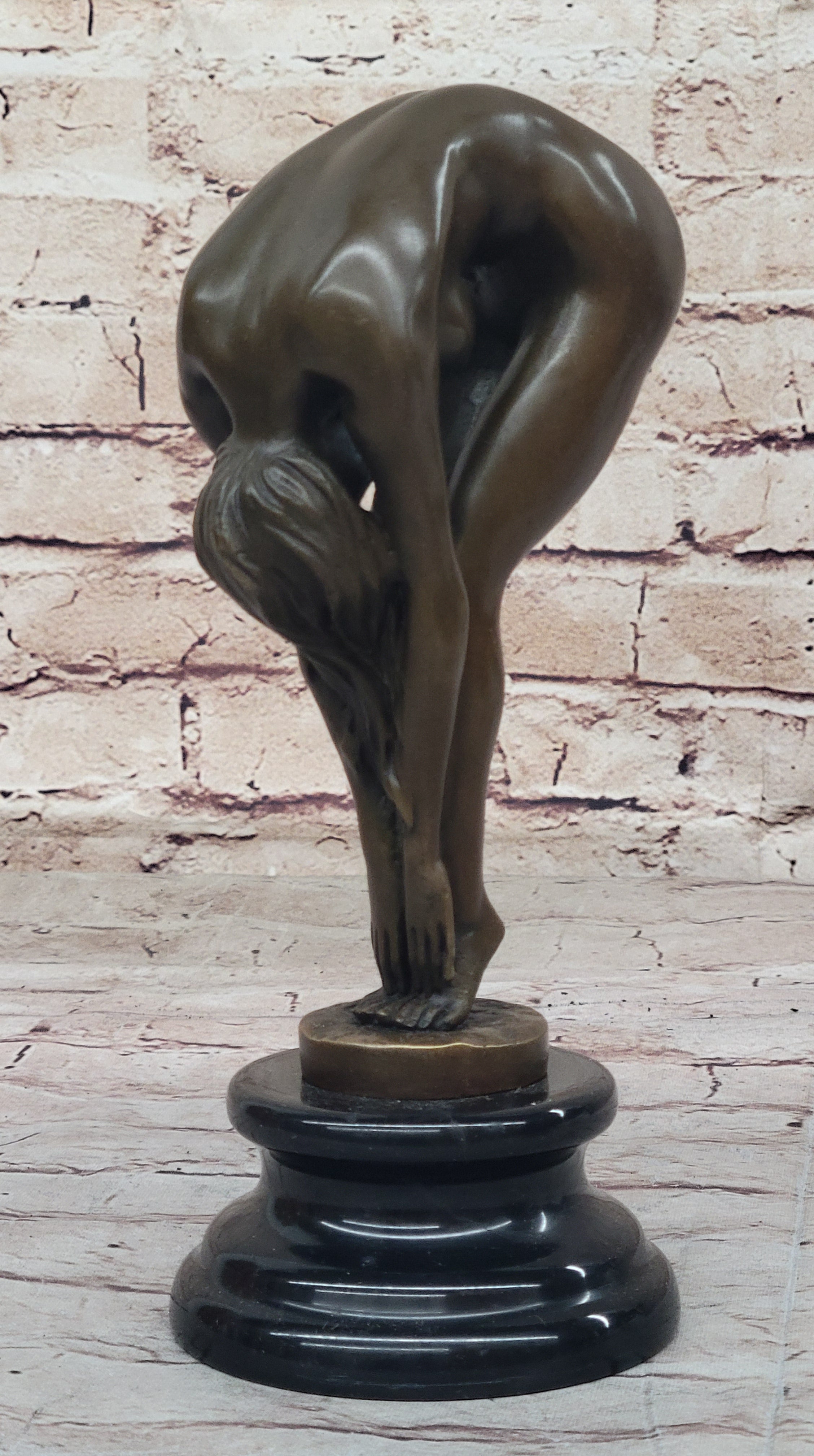 Handcrafted Sexy Nude Woman Bronze Sculpture Collectible Lost Wax Figurine Sale