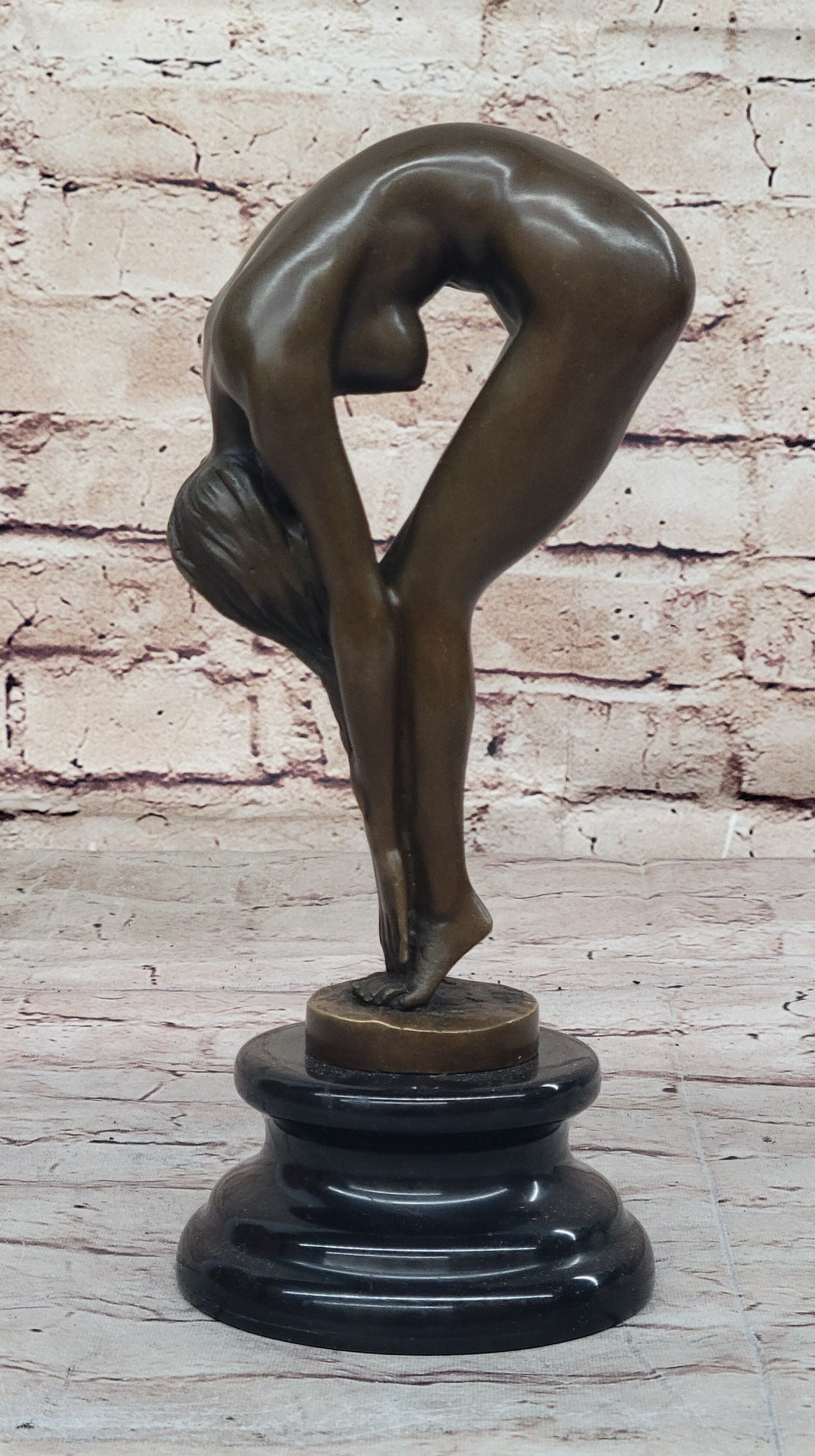 Handcrafted Sexy Nude Woman Bronze Sculpture Collectible Lost Wax Figurine Sale