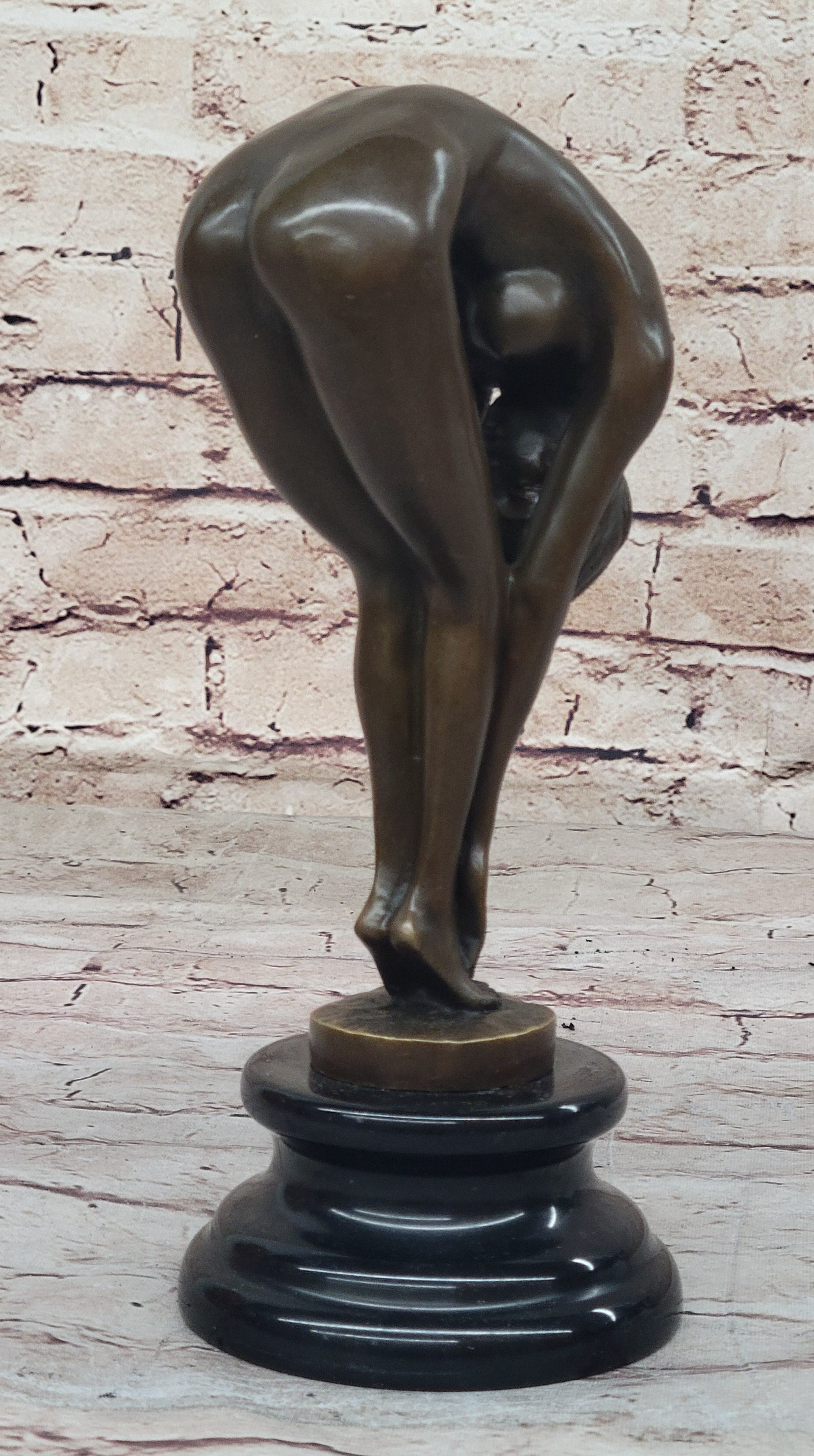 Handcrafted Sexy Nude Woman Bronze Sculpture Collectible Lost Wax Figurine Sale