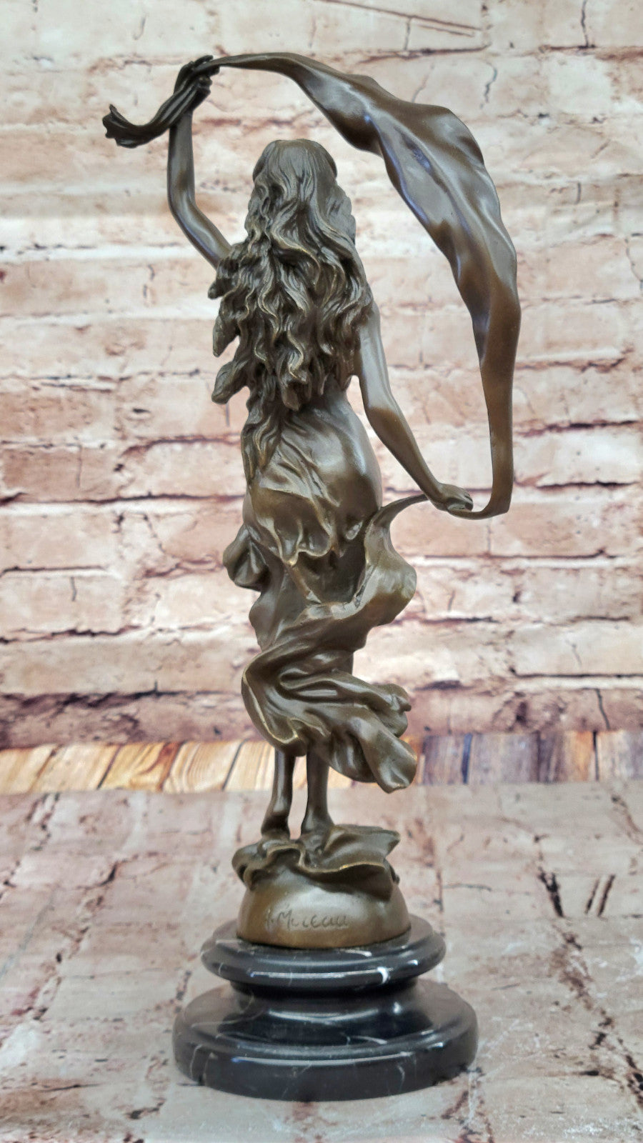 Bronze Dream Goddess L’Aurore Sculpture by Moreau Handmade Decorative Figurine