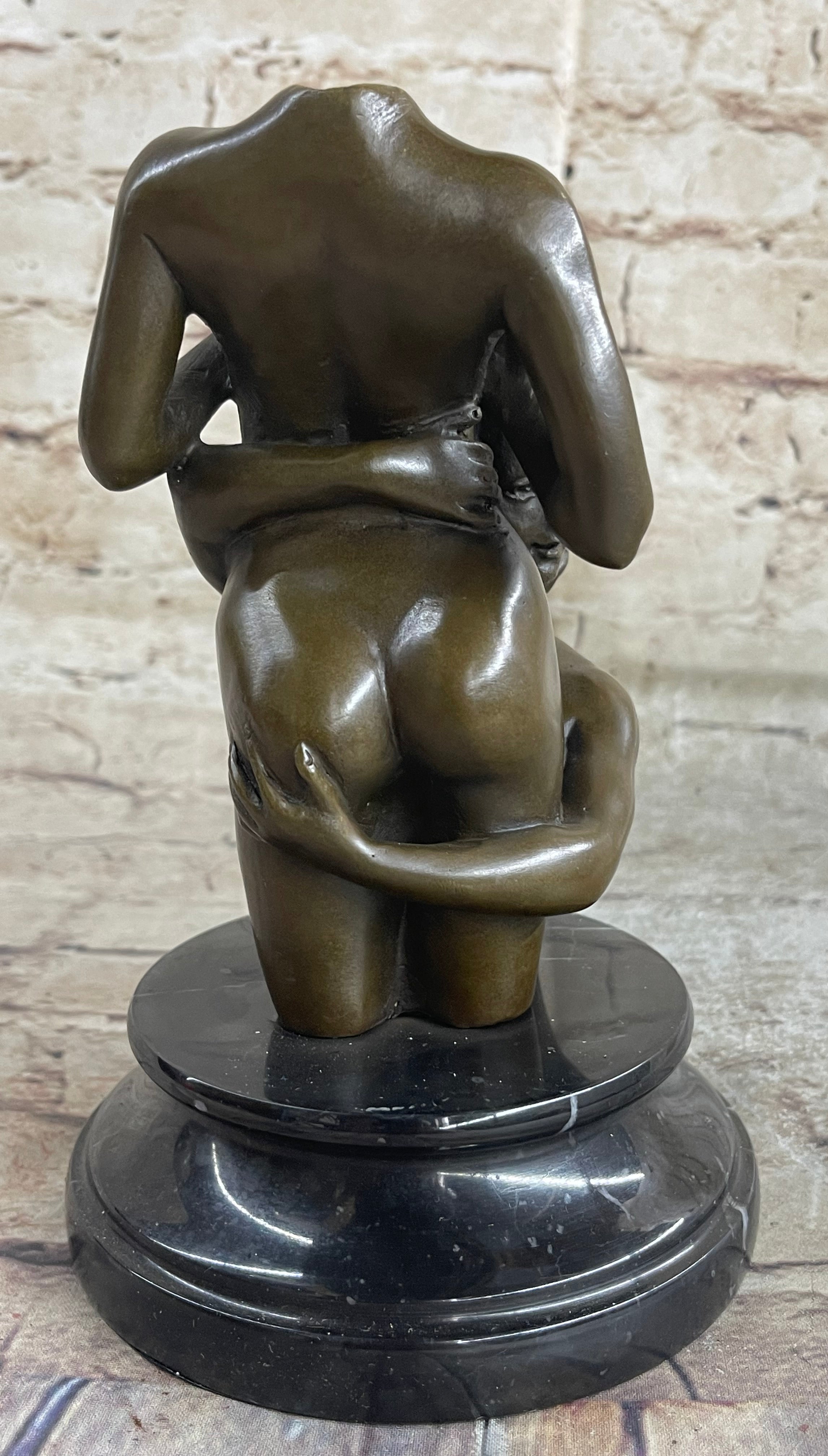 Two Nude Female Abstract Modern Bronze Sculpture Statue Figurine Figure Deal