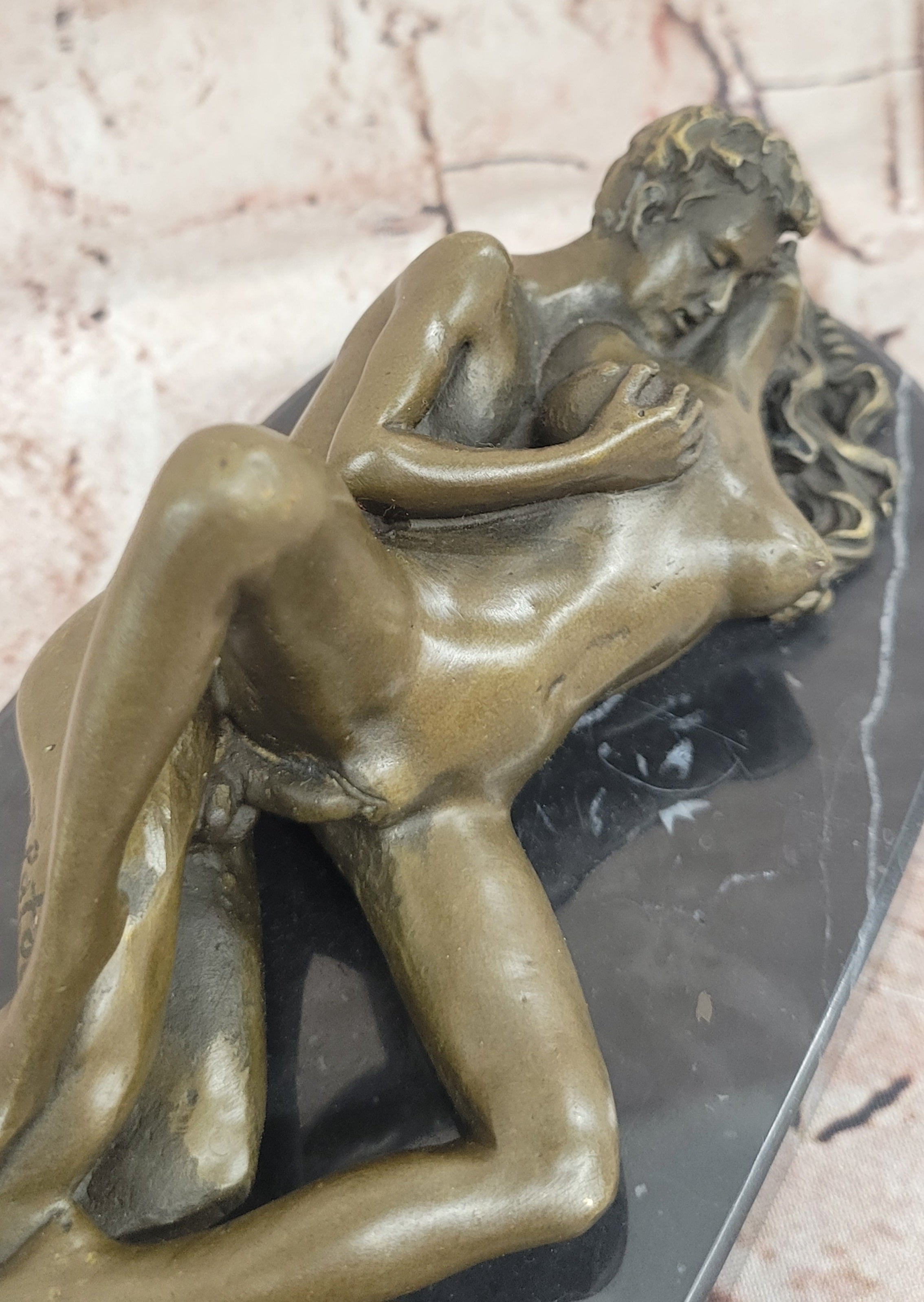 NEW Bronze Sculpture Nude Art Sex Statue,Female Sexual Erotic Quality Gift Decor