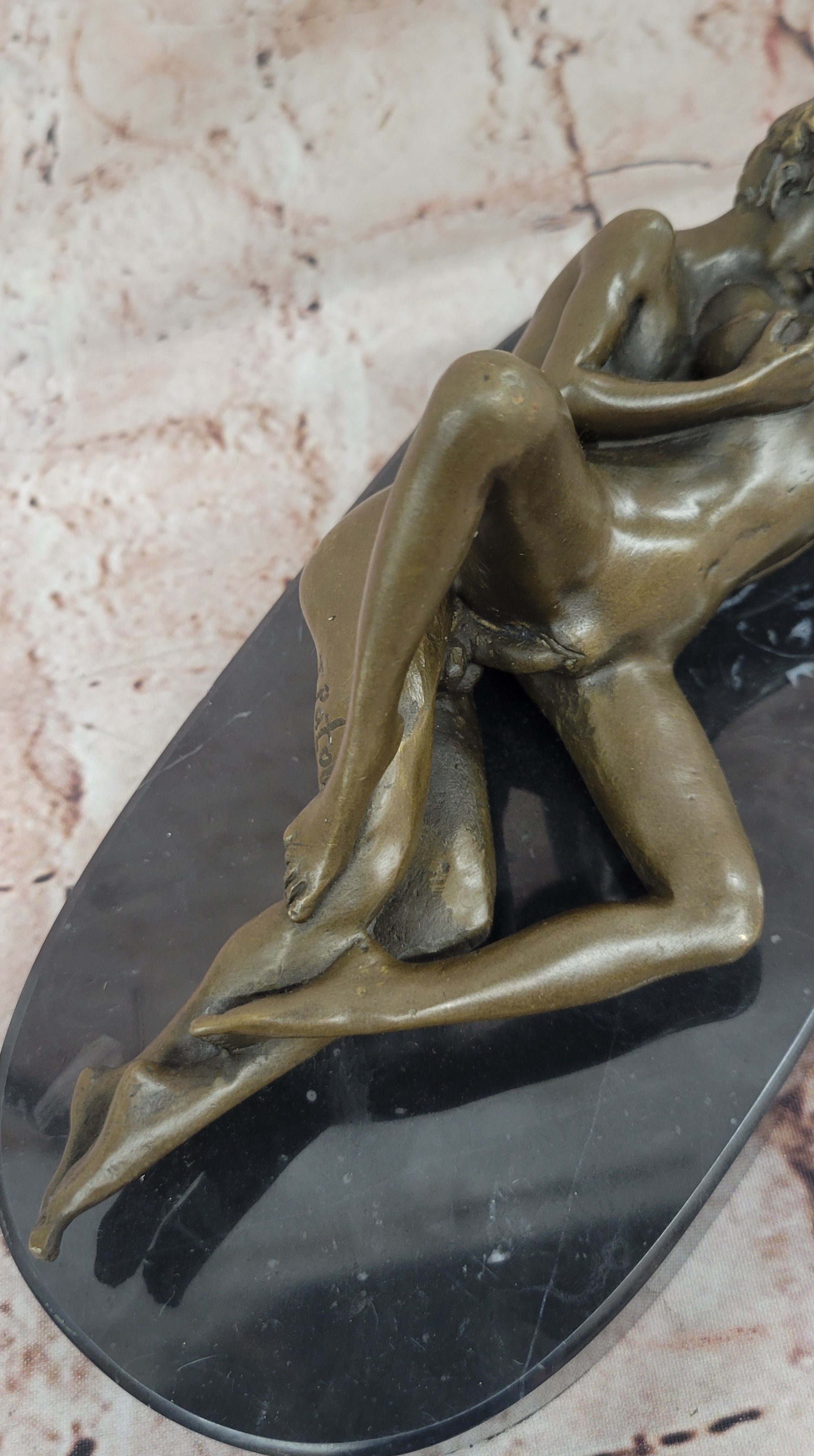 NEW Bronze Sculpture Nude Art Sex Statue,Female Sexual Erotic Quality Gift Decor