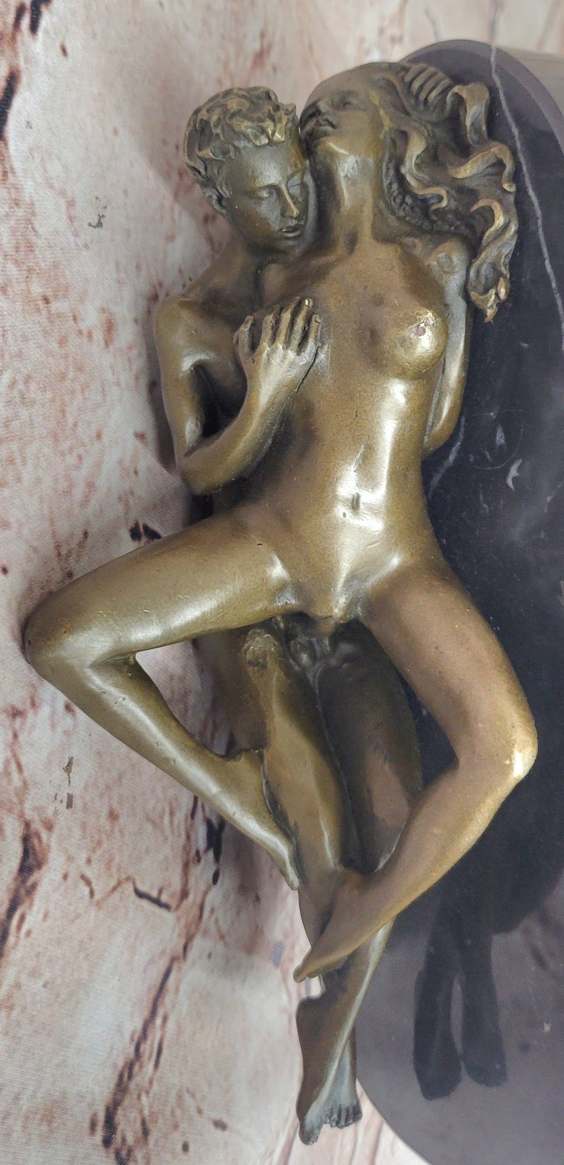 NEW Bronze Sculpture Nude Art Sex Statue,Female Sexual Erotic Quality Gift Decor