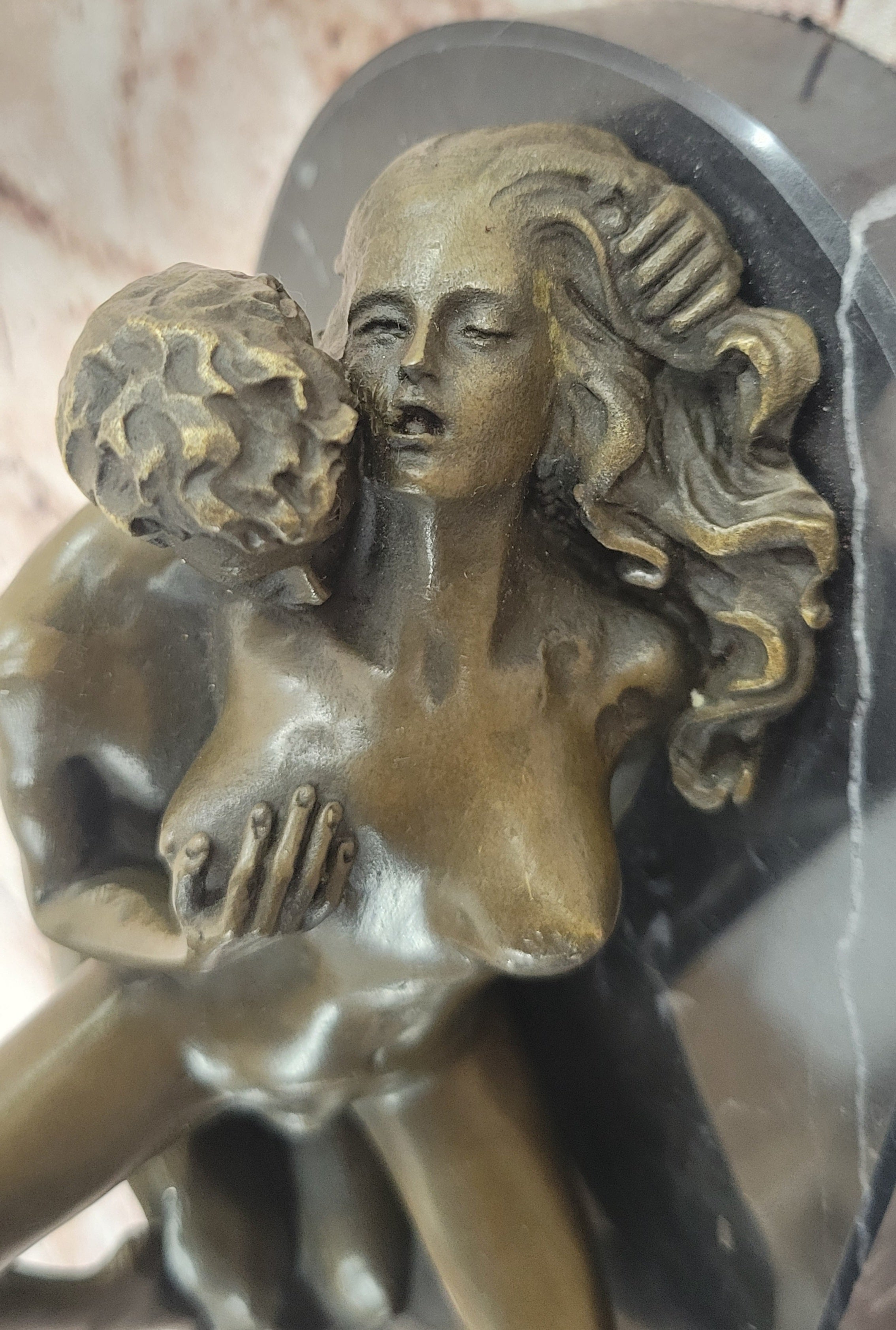 NEW Bronze Sculpture Nude Art Sex Statue,Female Sexual Erotic Quality Gift Decor