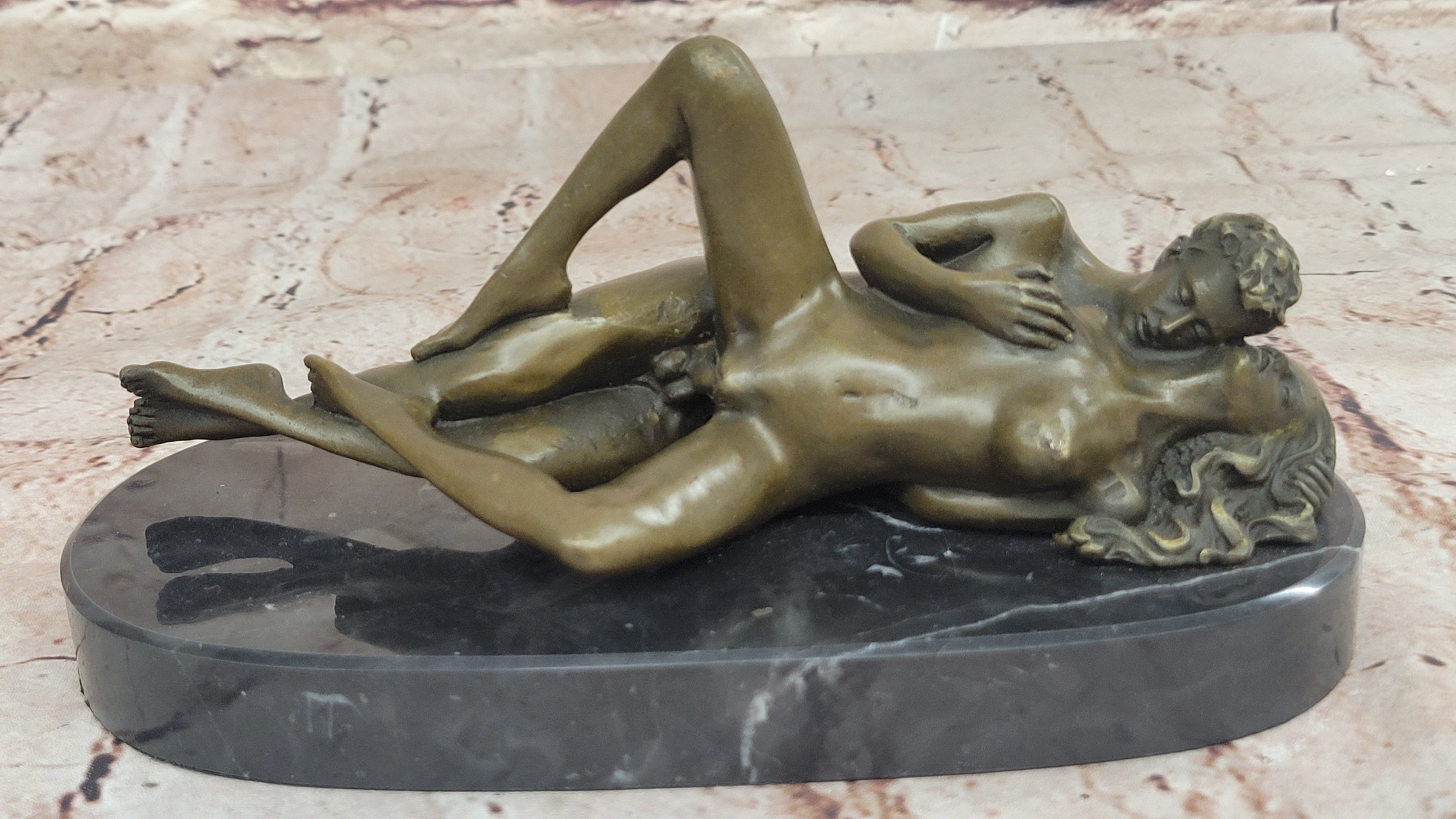 NEW Bronze Sculpture Nude Art Sex Statue,Female Sexual Erotic Quality Gift Decor