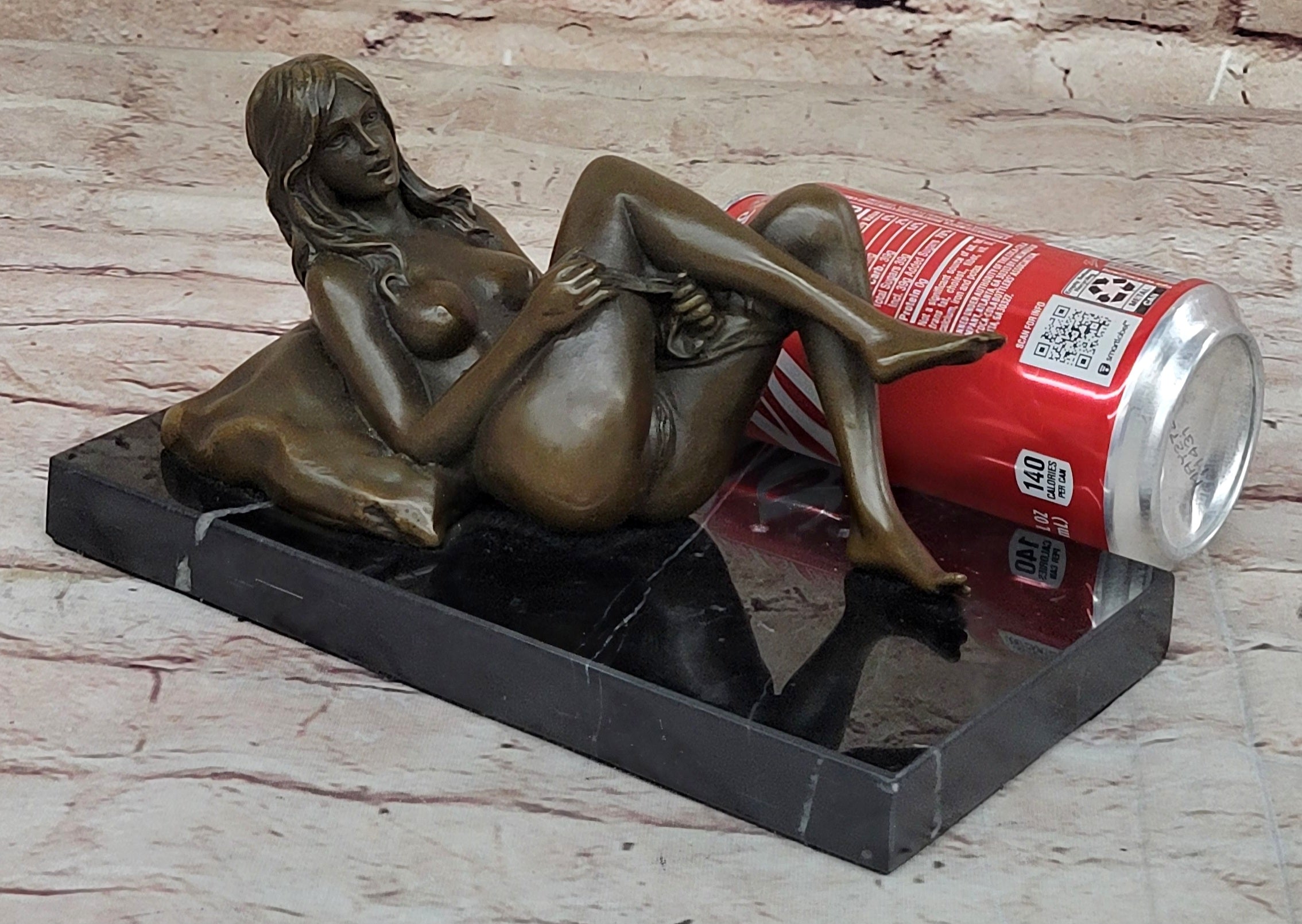 BRONZE NUDE WOMAN Girl Model Erotic sculpture CLOSEOUT ART statue Marble Figure