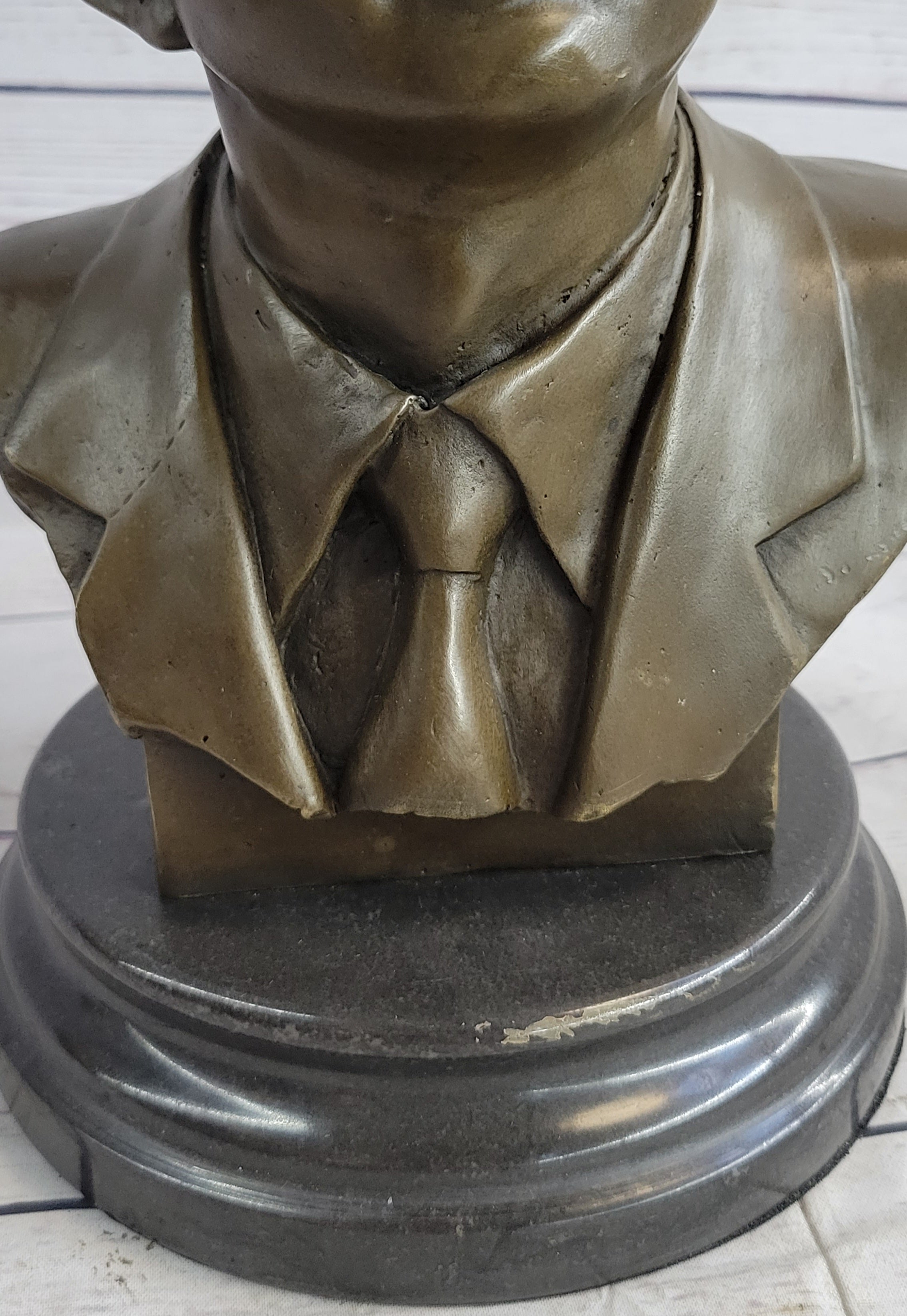 Vintage JFK BUST 100% Real Bronze on Marble Base President John F. Kennedy Sale