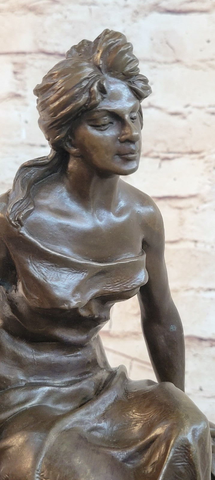 Handcrafted Villanis Bronze Sculpture of a Lady, Genuine Artwork, Collector`s Edition Figurine