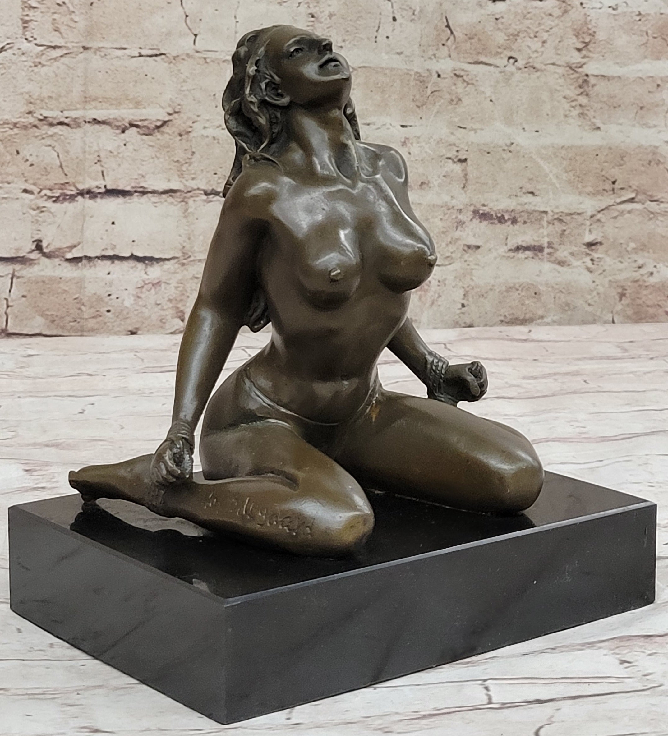 Handcrafted bronze sculpture Base Hot Cast Home office Decoration Nude Decor