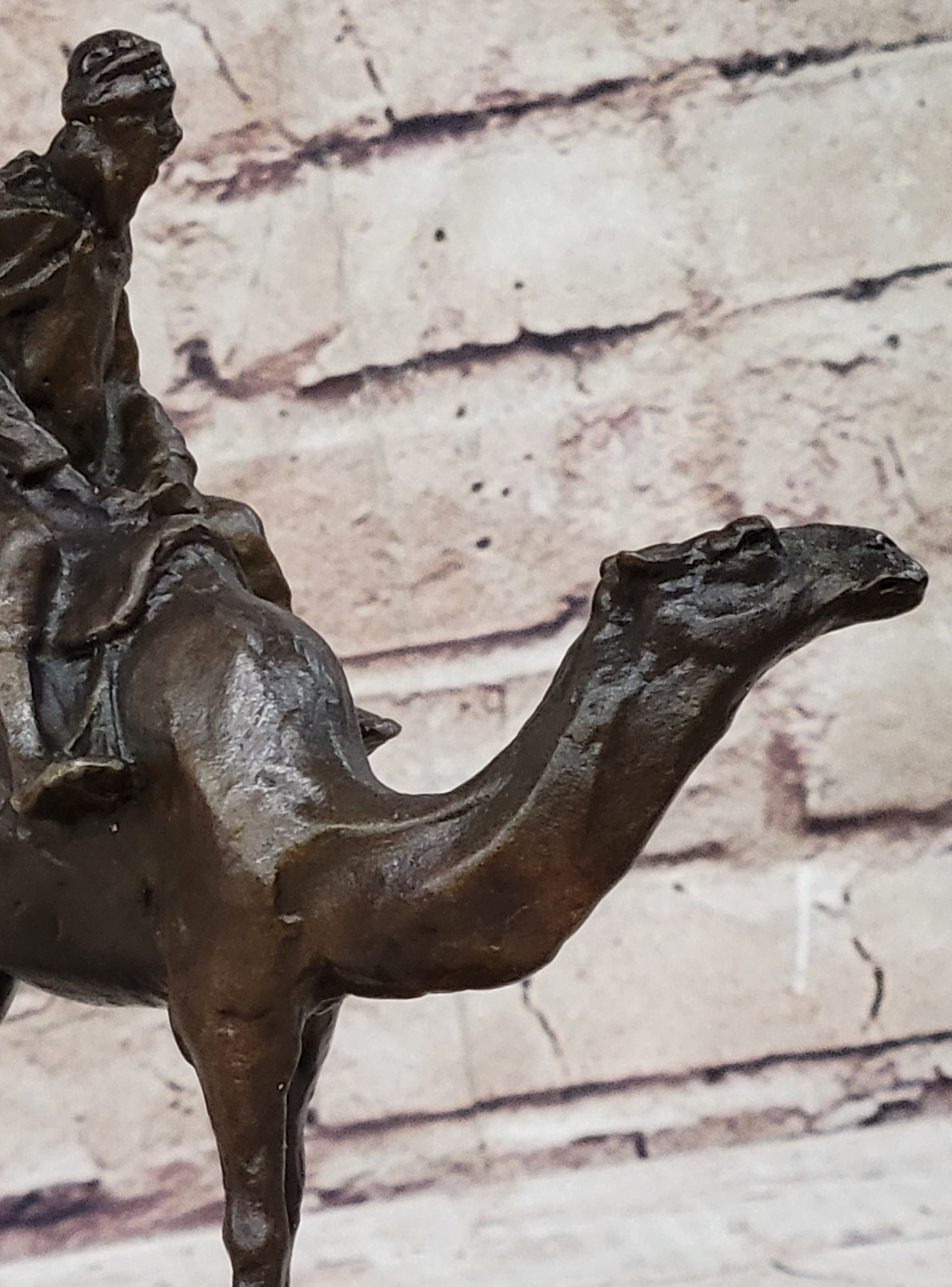 RARE Franz Bergman Austrian Bronze Orientalist Horse & Rider Statue Sculpture