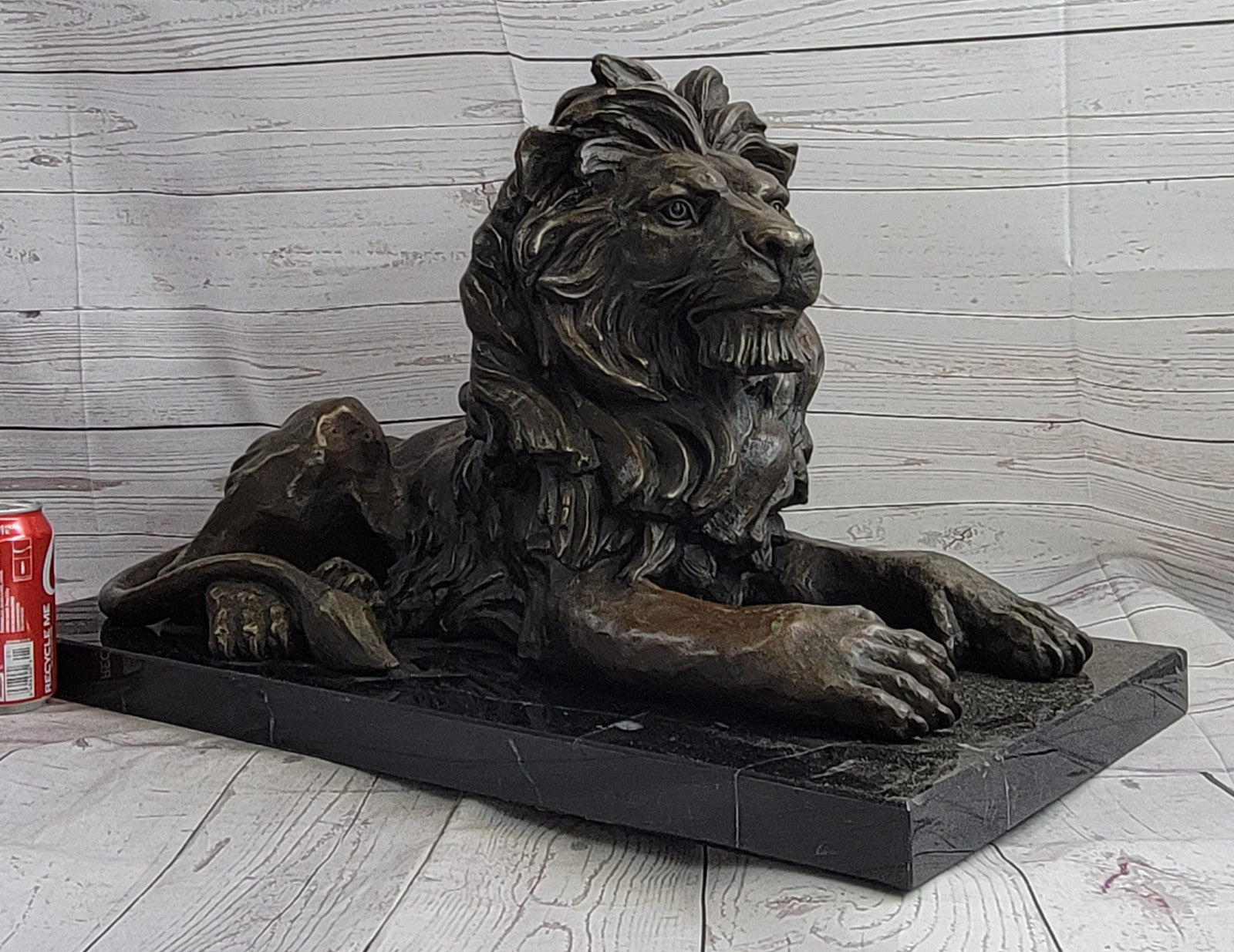 Hand Made Bronze Lion King Sculpture by Barye: Museum Quality Artwork