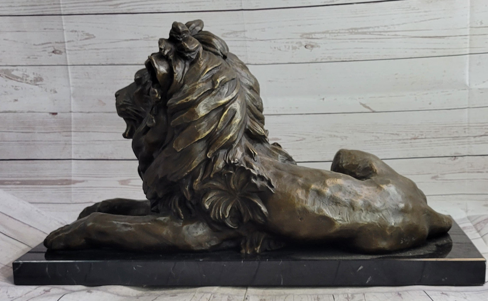 Hand Made Bronze Lion King Sculpture by Barye: Museum Quality Artwork